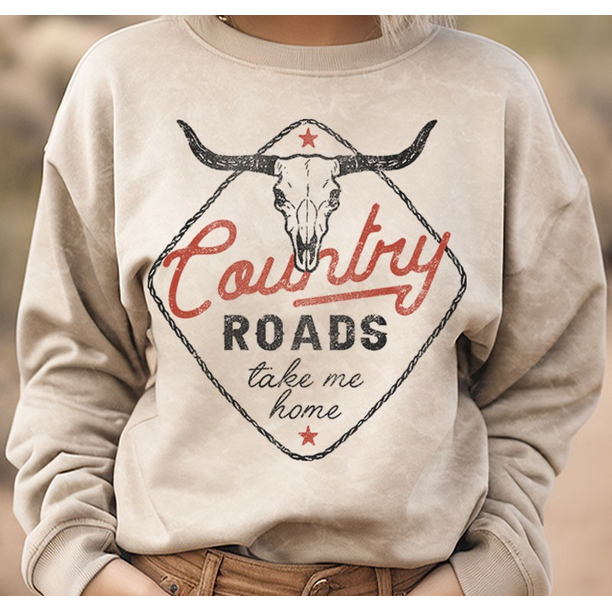 western graphic sweatshirt