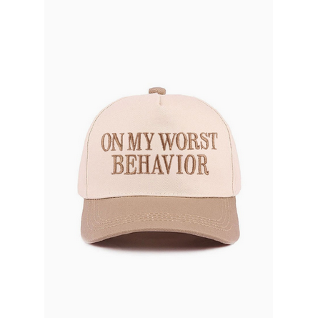 on my worst behavior hat