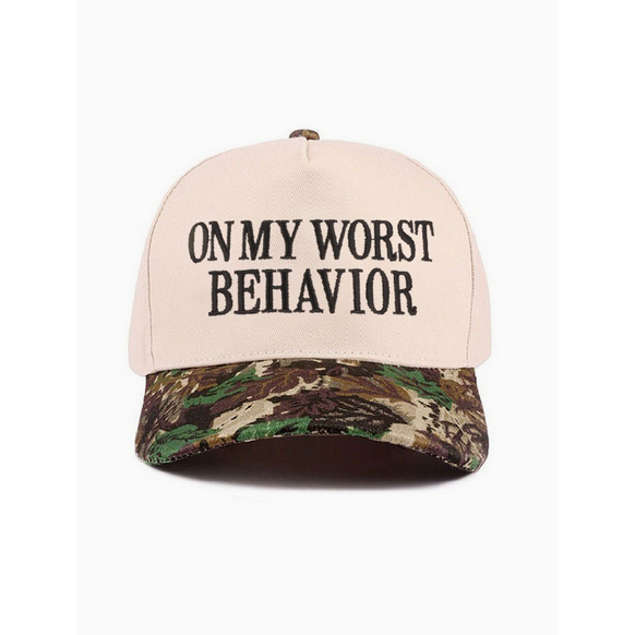 On My Worst Behavior Hat
