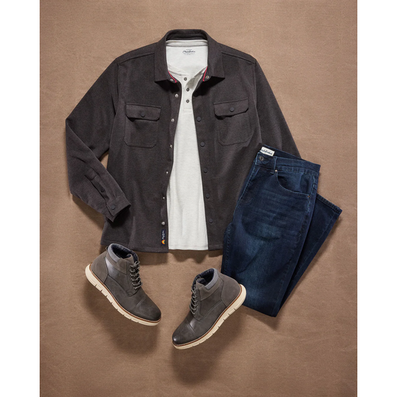 Flag & Anthem Hamlin Stretch Shirt Jacket || Charcoal