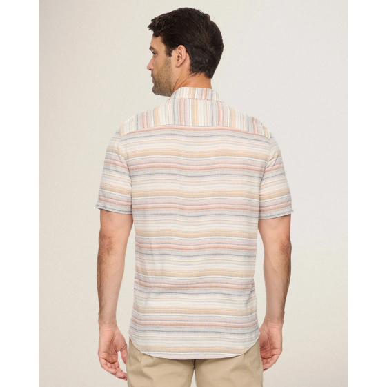 Flag & Anthem Westmont Stripe Shirt || Cream/Pink/Tan