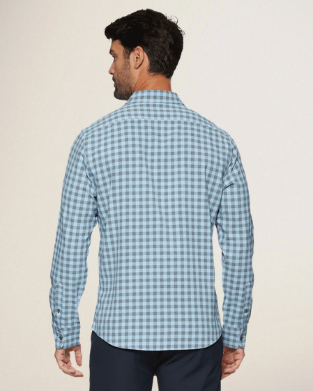 Flag & Anthem Westerly Performance Icon Shirt || Light Blue/Charcoal