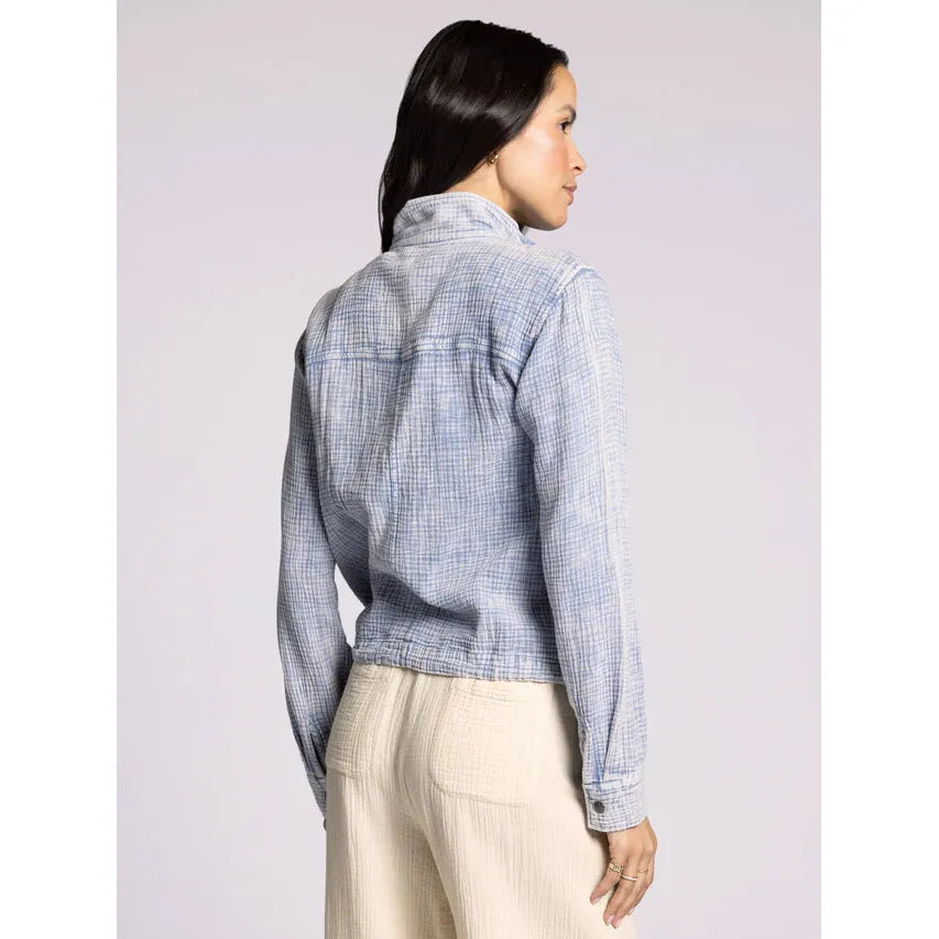 Thread & Supply Drawstring Zip Jacket || Infinity