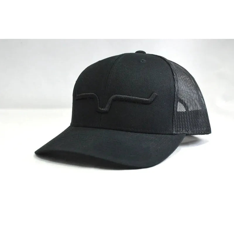 Kimes ranch black trucker hat