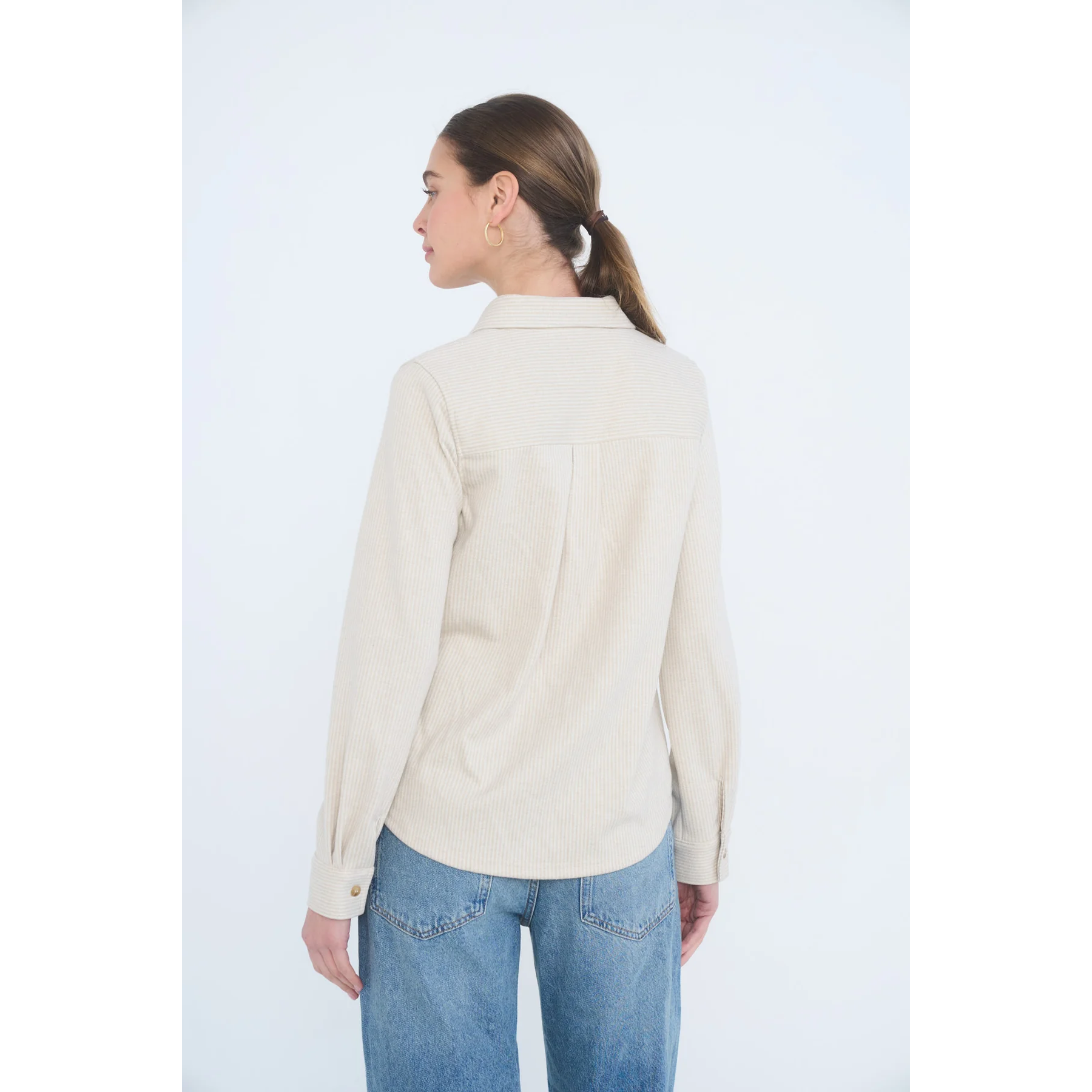 Stripe Long Sleeve Button Down Shirt