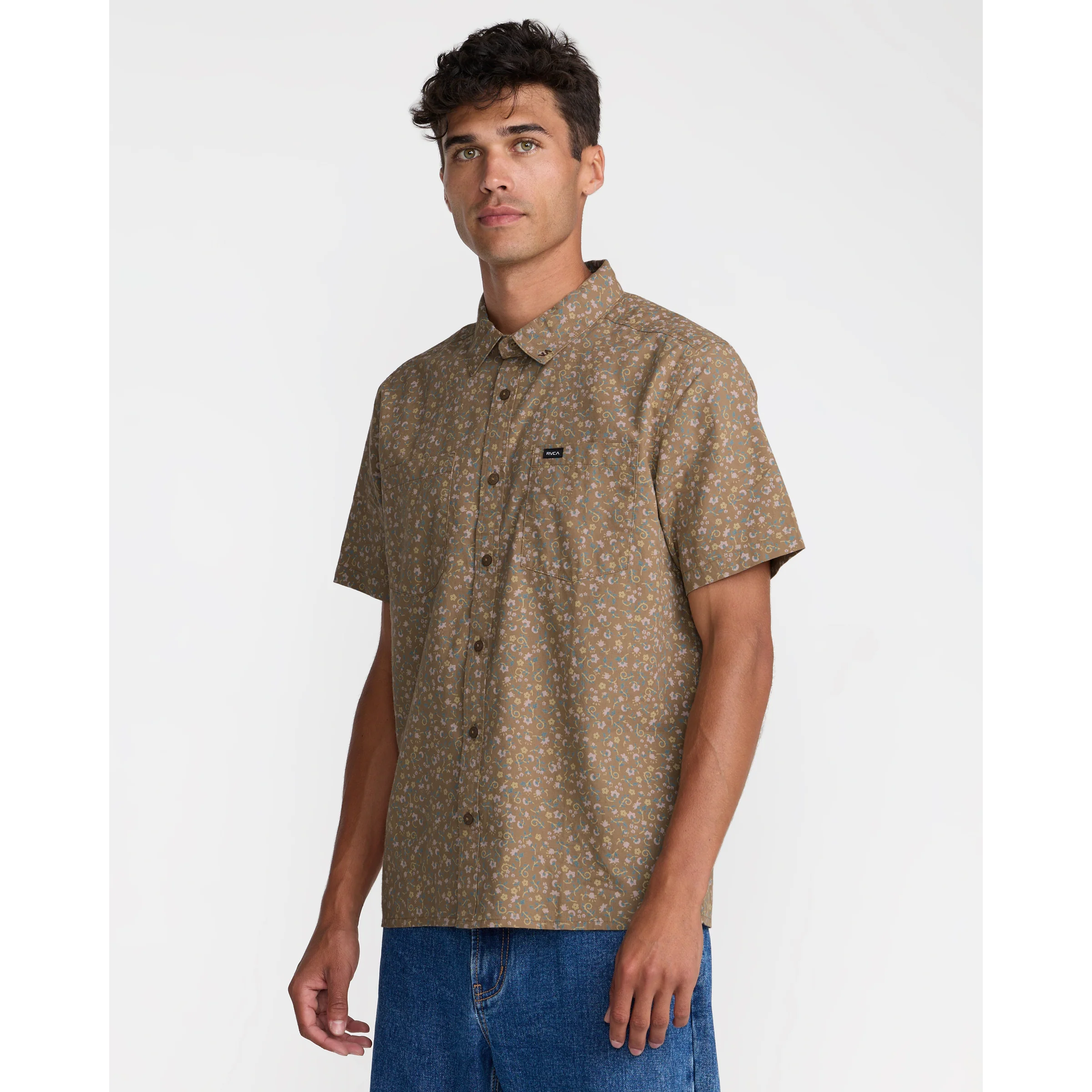 RVCA Breezy Short Sleeve Shirt || Coyote