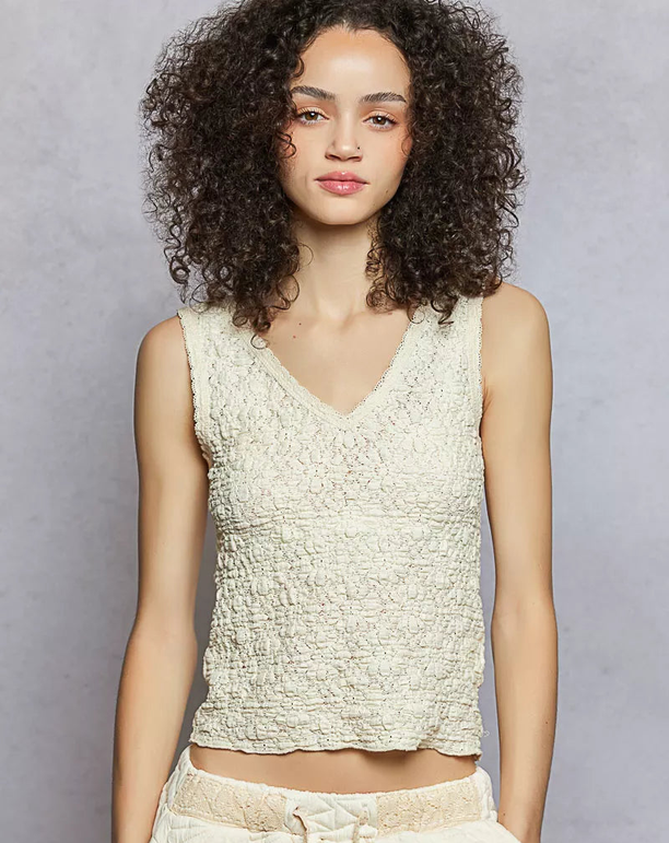 POL lace tank top