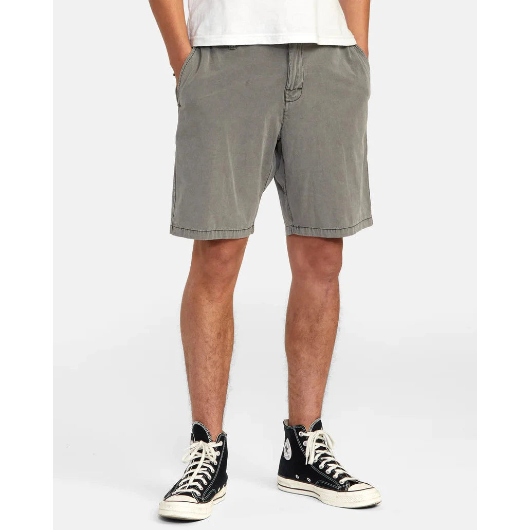 Belted Faux Leather Shorts-Olive - ShopperBoard