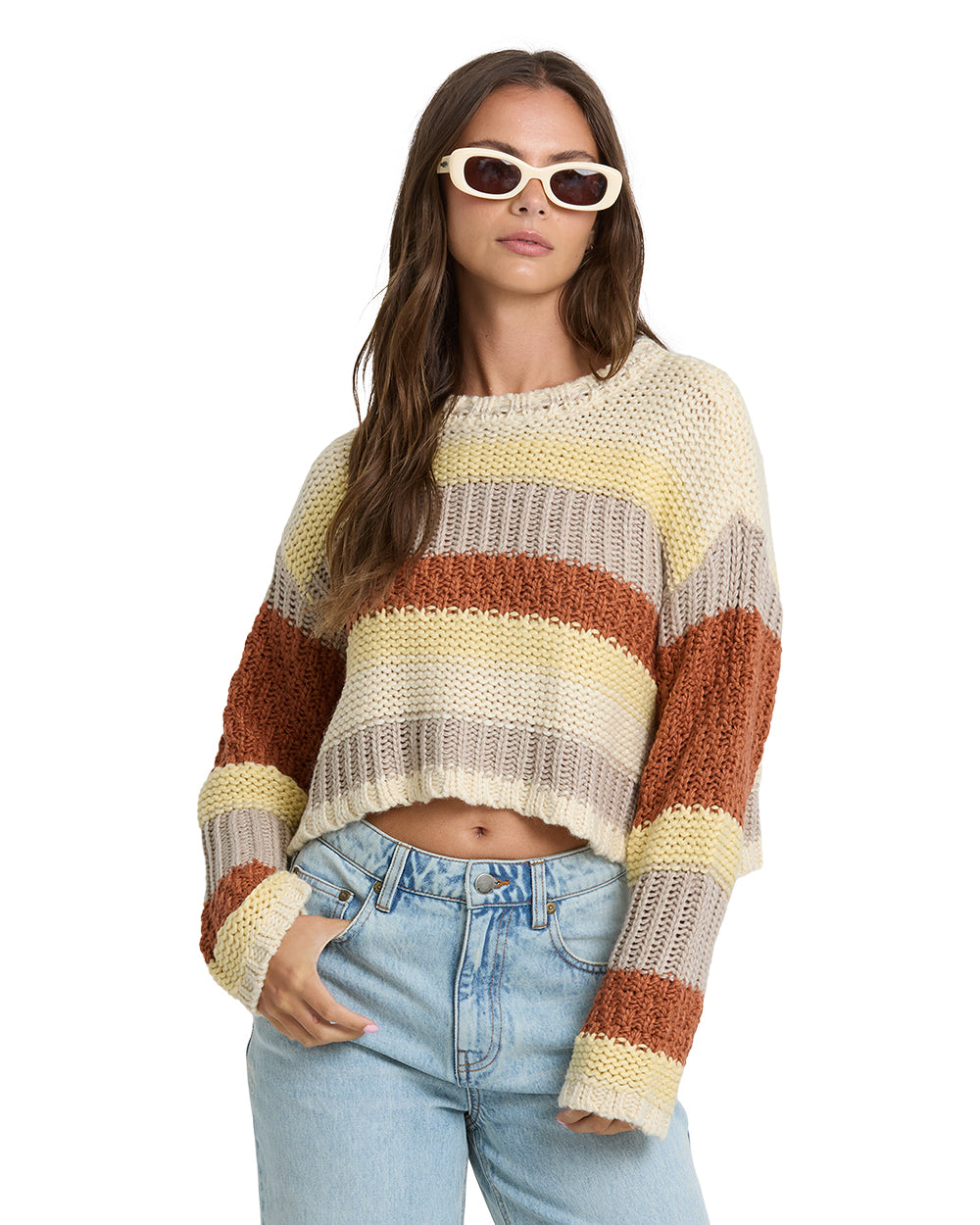 billabong striped sweater