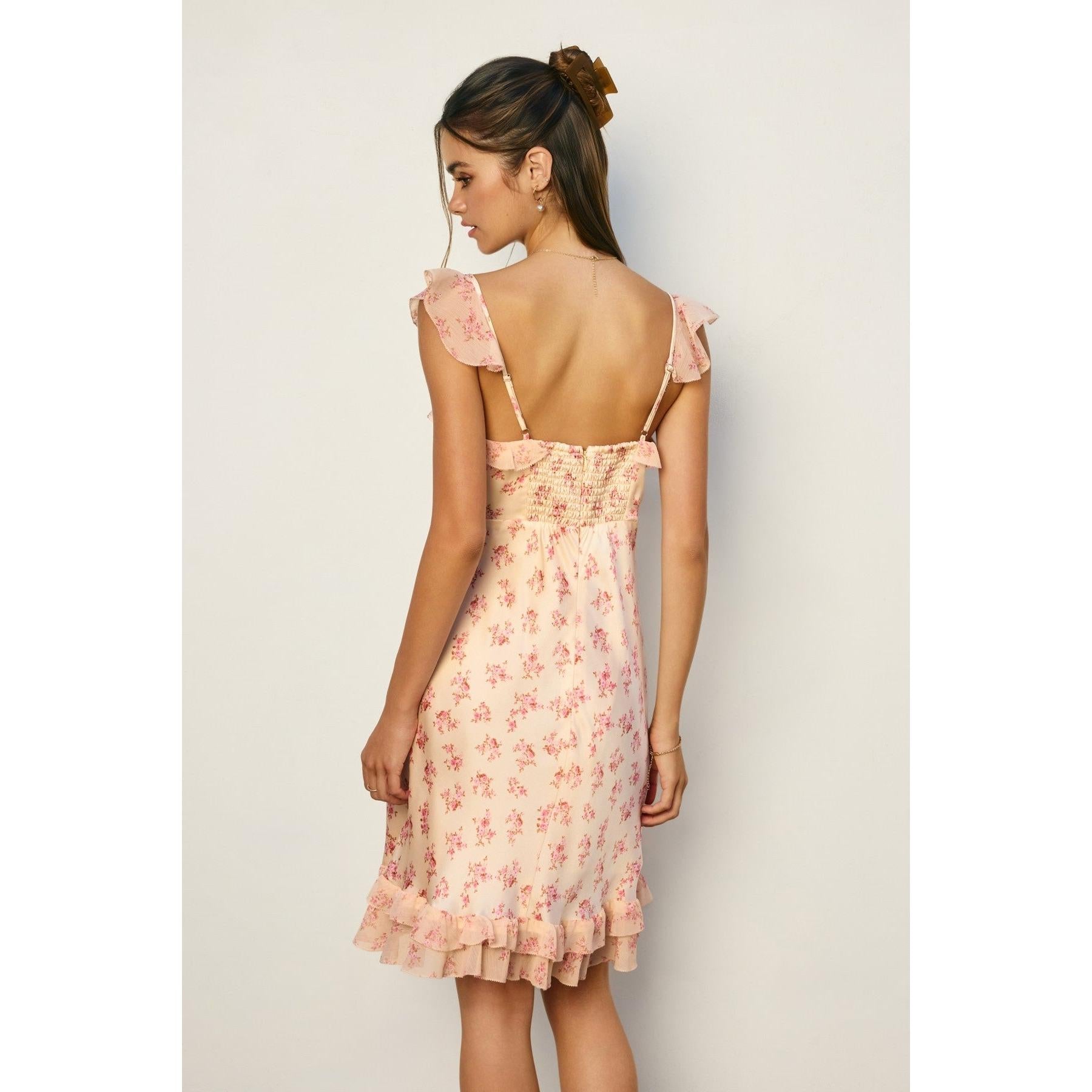 Floral Satin Dress