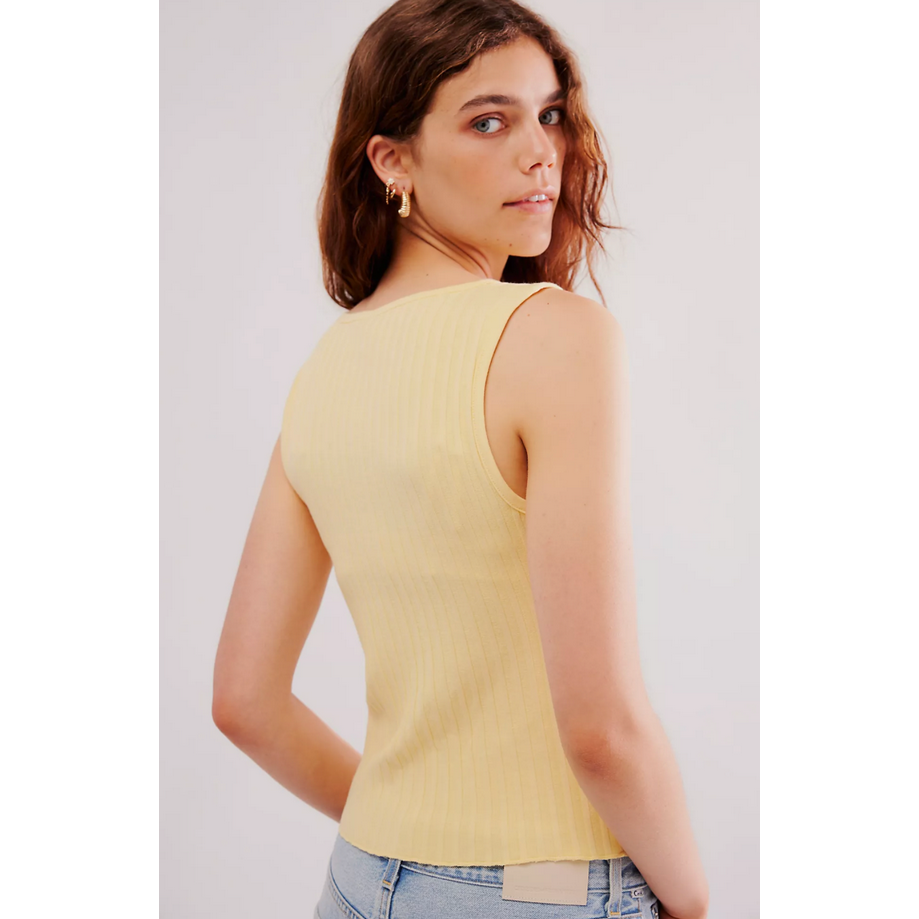 Free People Tilly Vest || Mellow Yellow
