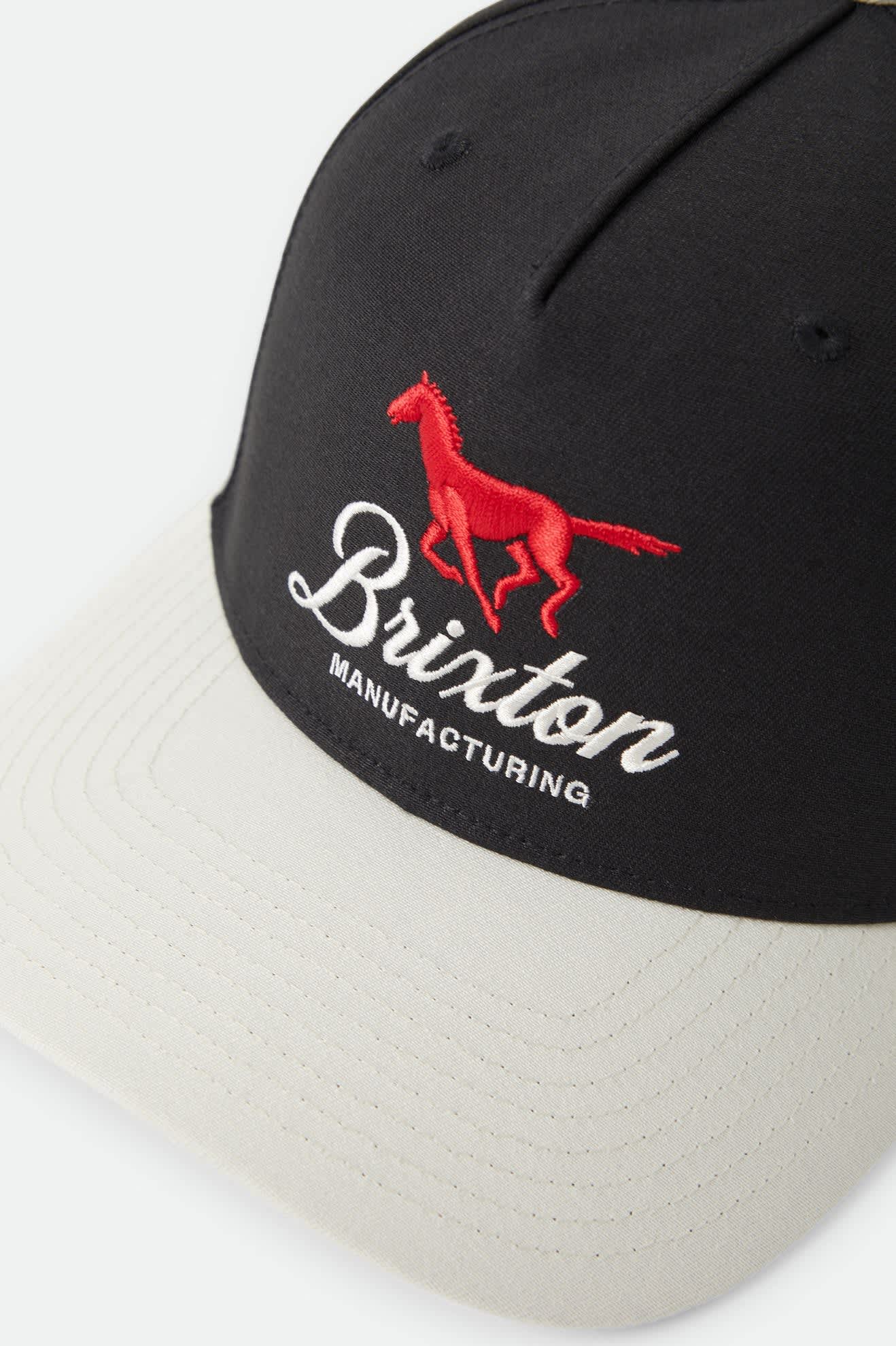 Brixton Leisure Snapback || Black/Whitecap