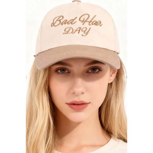 brown tan bad hair day hat