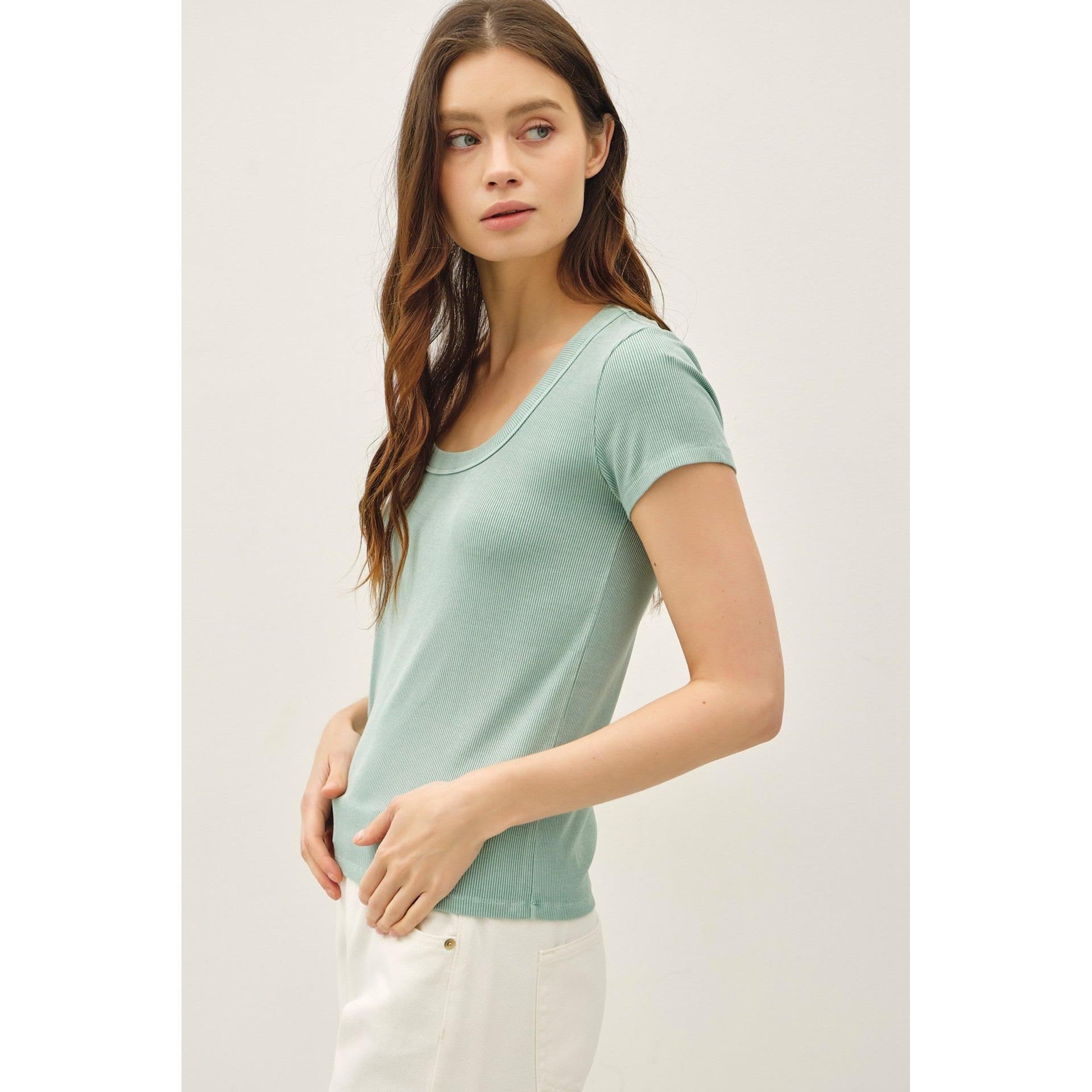 Ultra Soft Ribbed Tee
