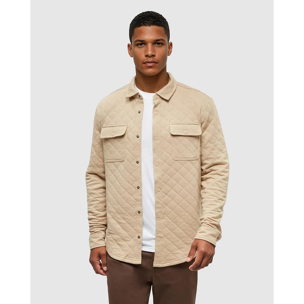 10 Tree Quilted Colville Shacket Birchwood Heather