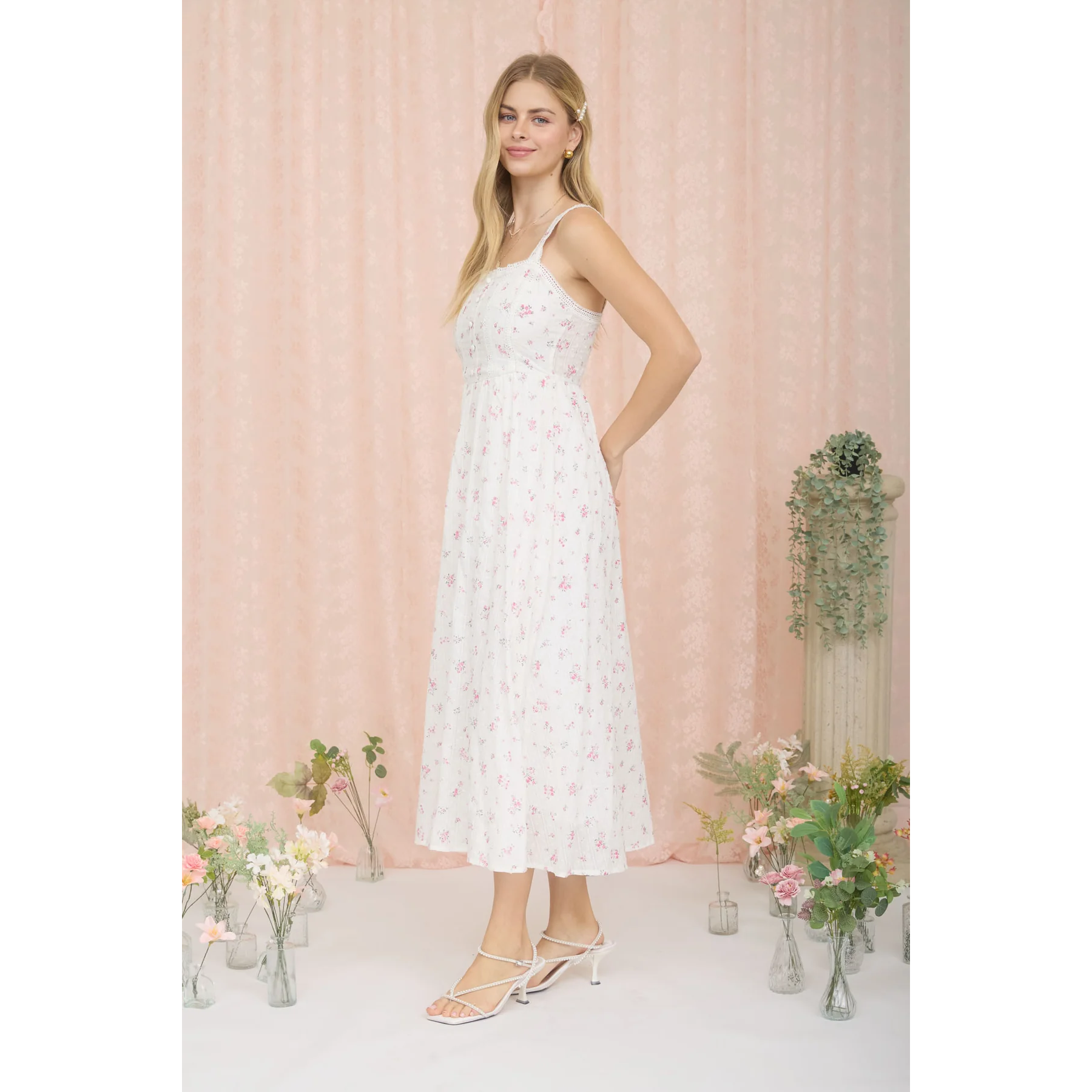 Floral Maxi Dress || Pink Multi