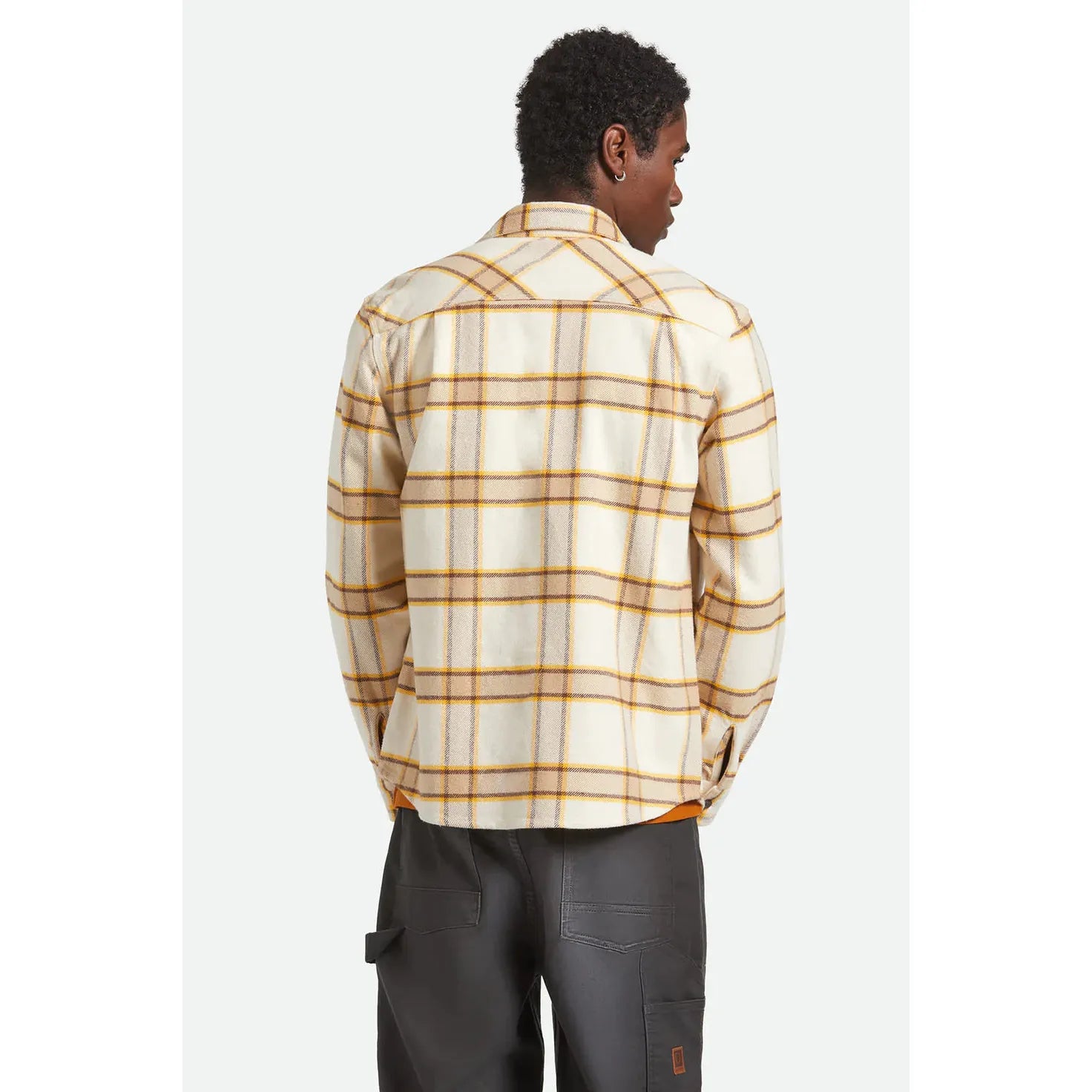 Brixton Bowery Heavyweight Flannel || Whitecap/PineconeBrown/Saffron