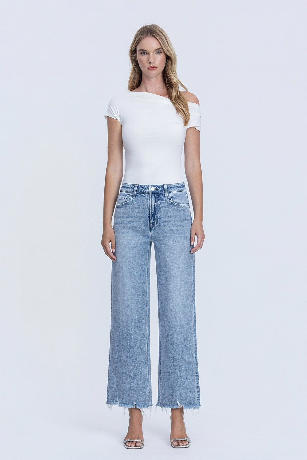 Vervet Mid rise wide leg denim
