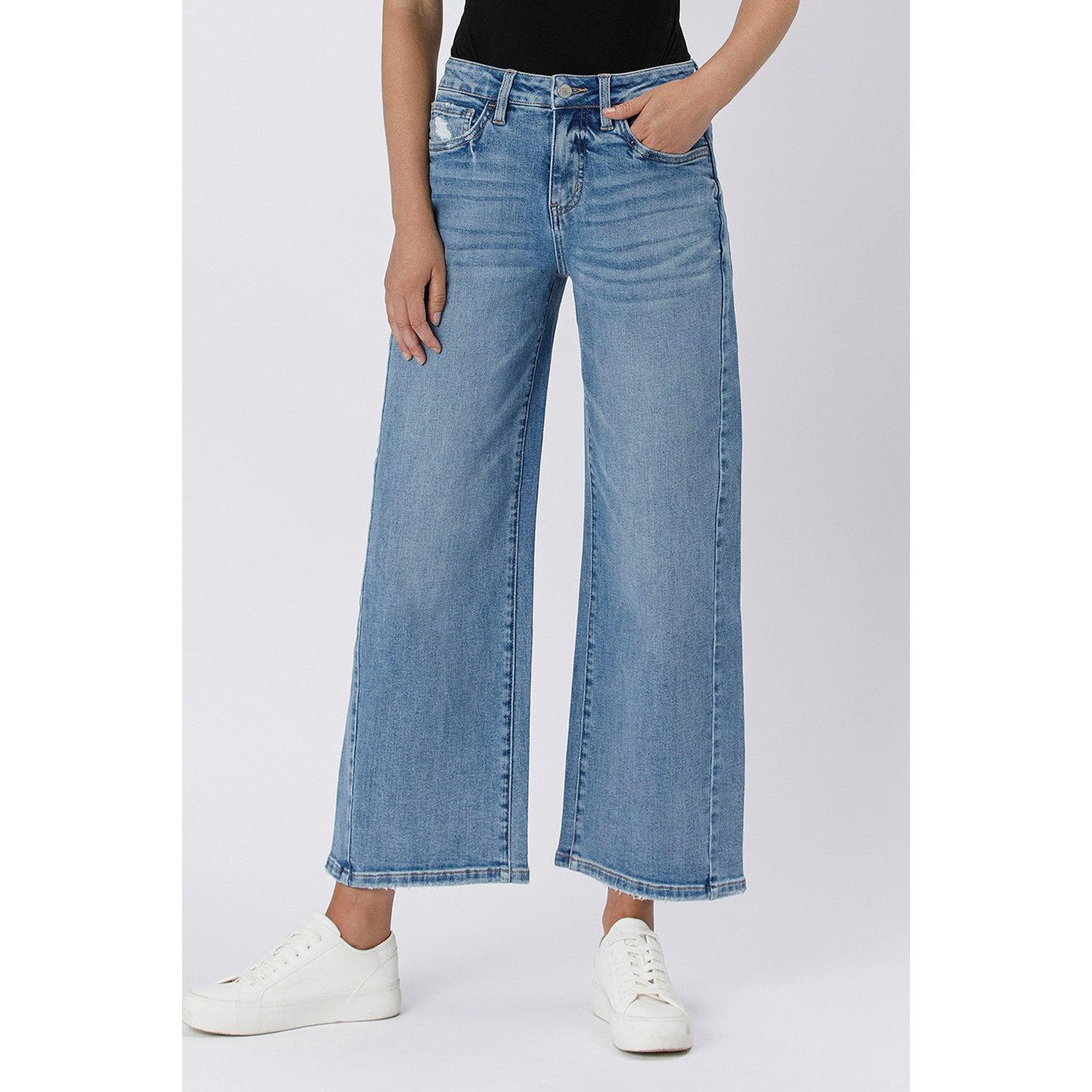 Lovervet High Rise Baggy Wide Jeans || Ideally