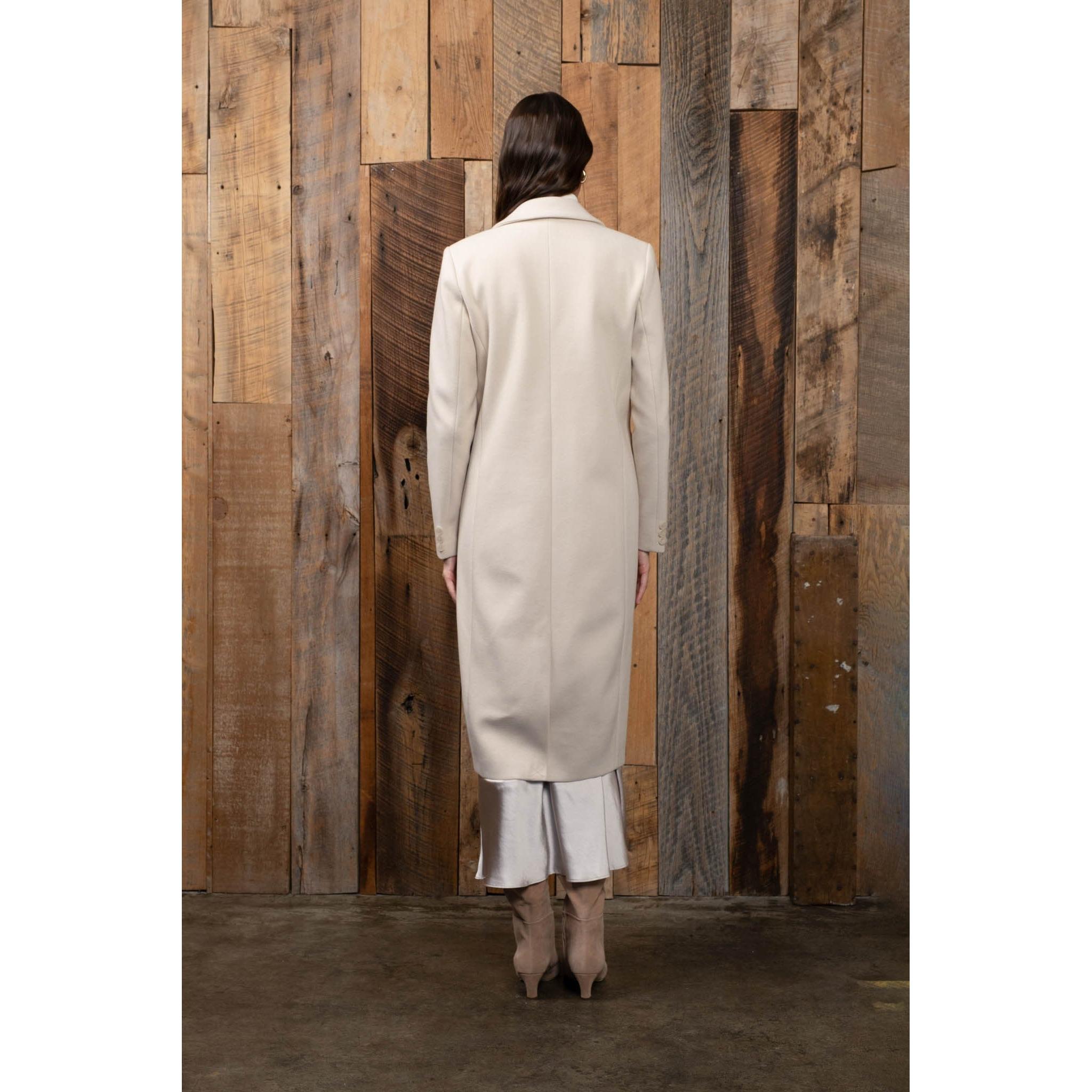 Long Button Front Coat