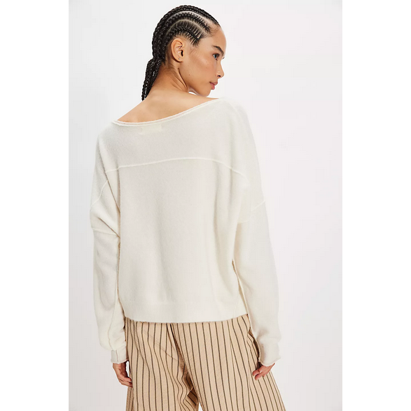 Free People See Me SoftSpun Pullover || Ivory Combo