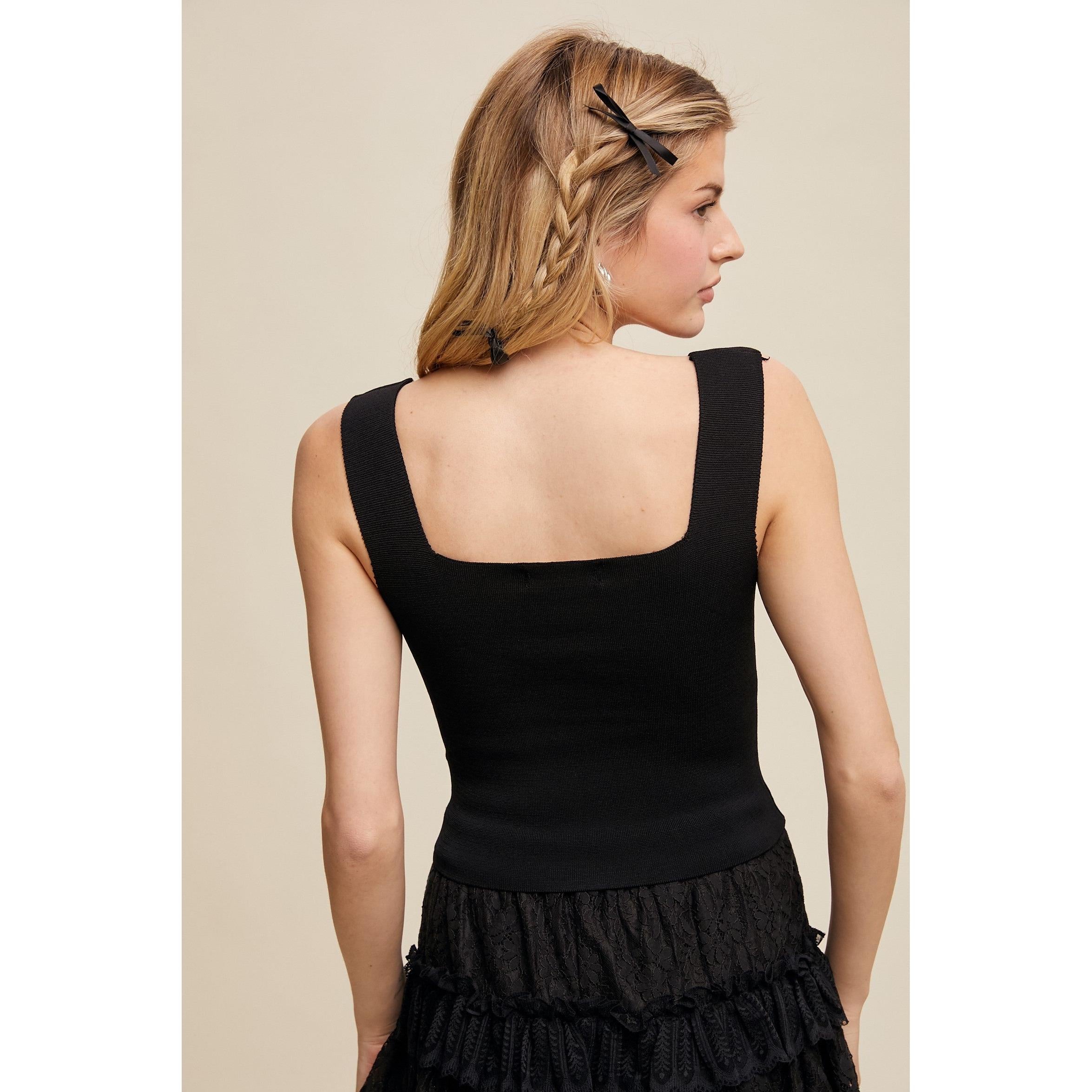 Sweater Brami Top || Black