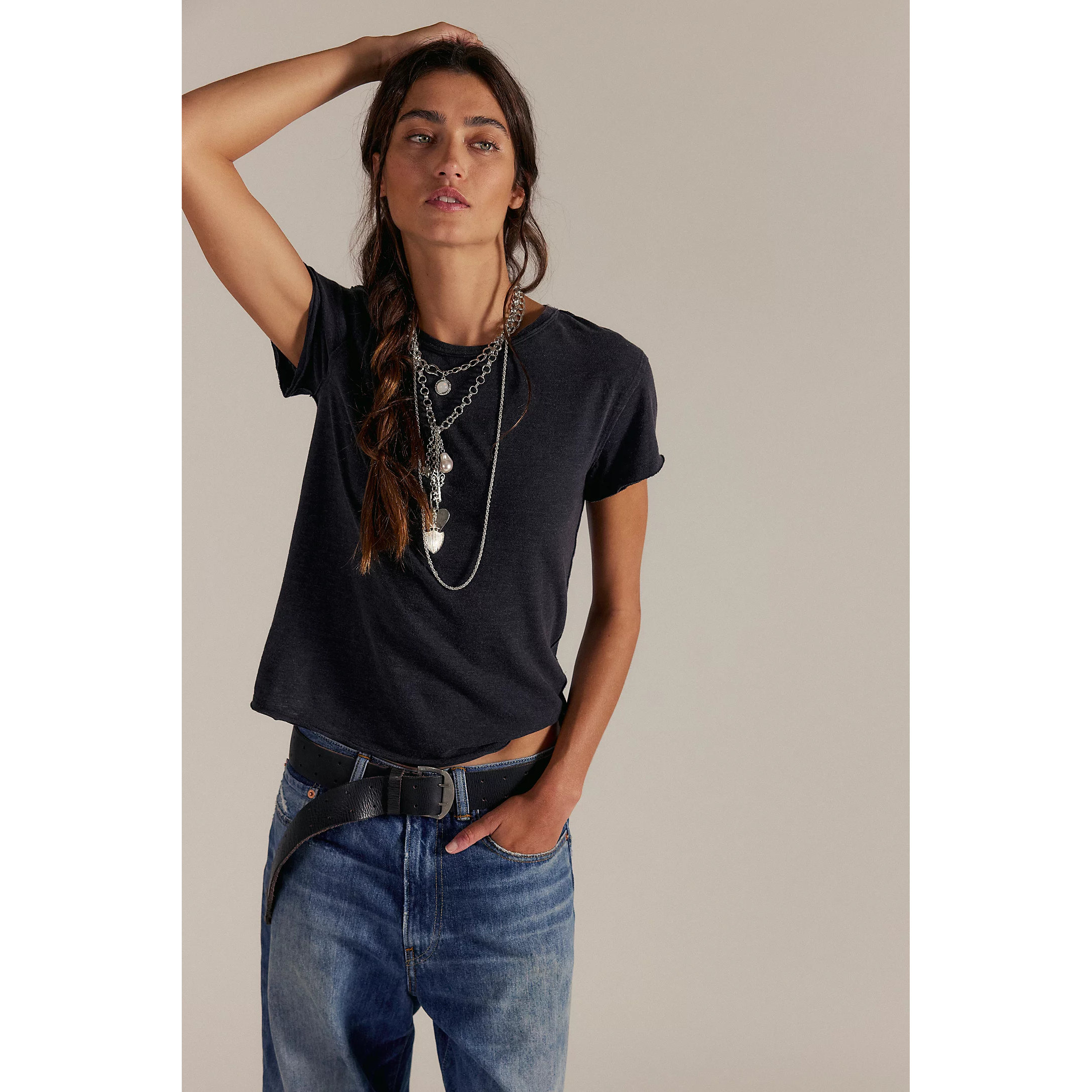 black free people t-shirt