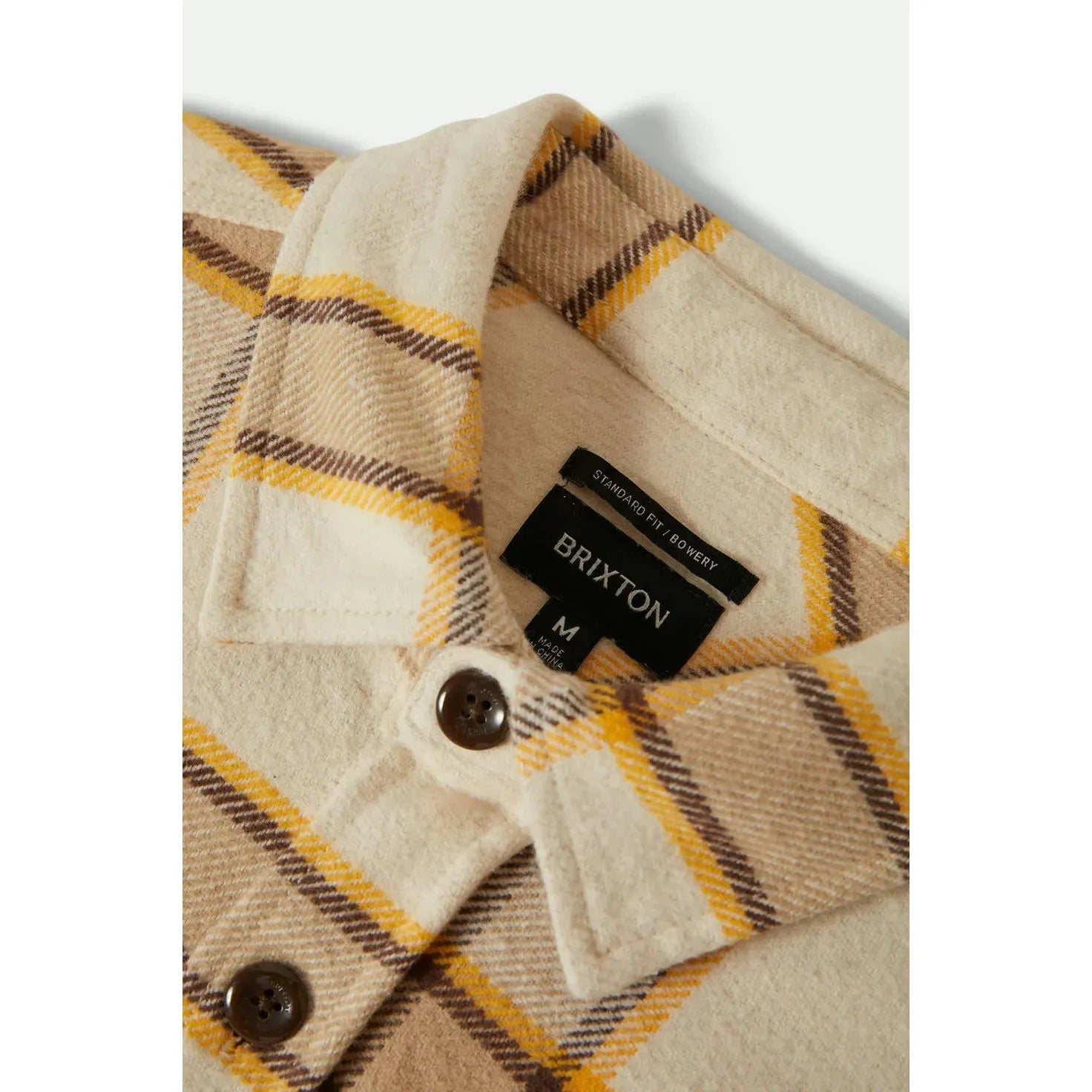 Brixton Bowery Heavyweight Flannel || Whitecap/PineconeBrown/Saffron