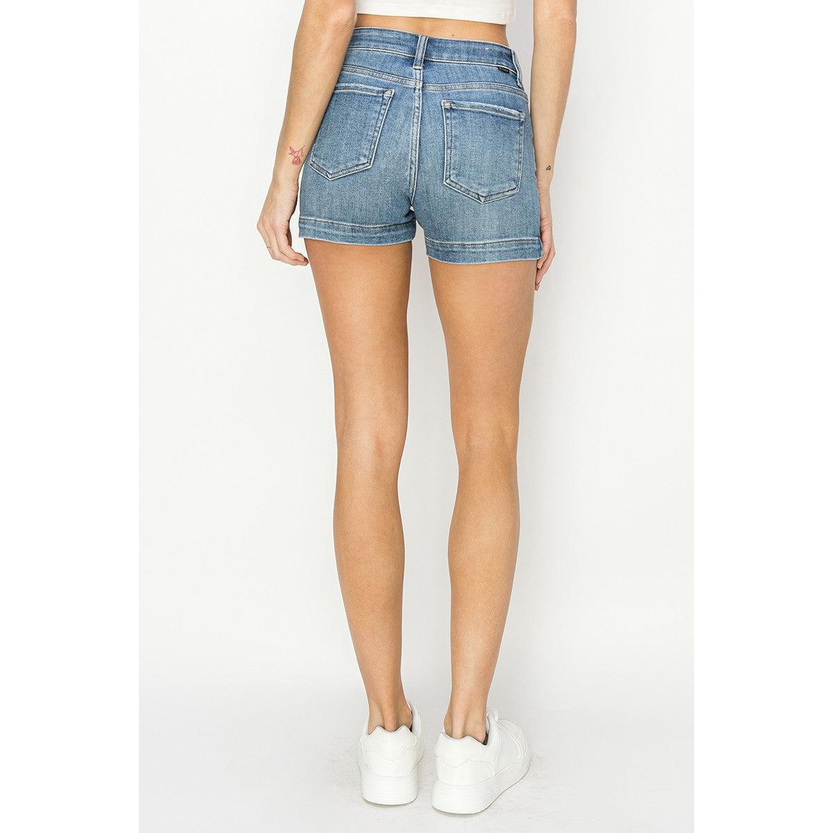Risen High Rise Side Slit Shorts