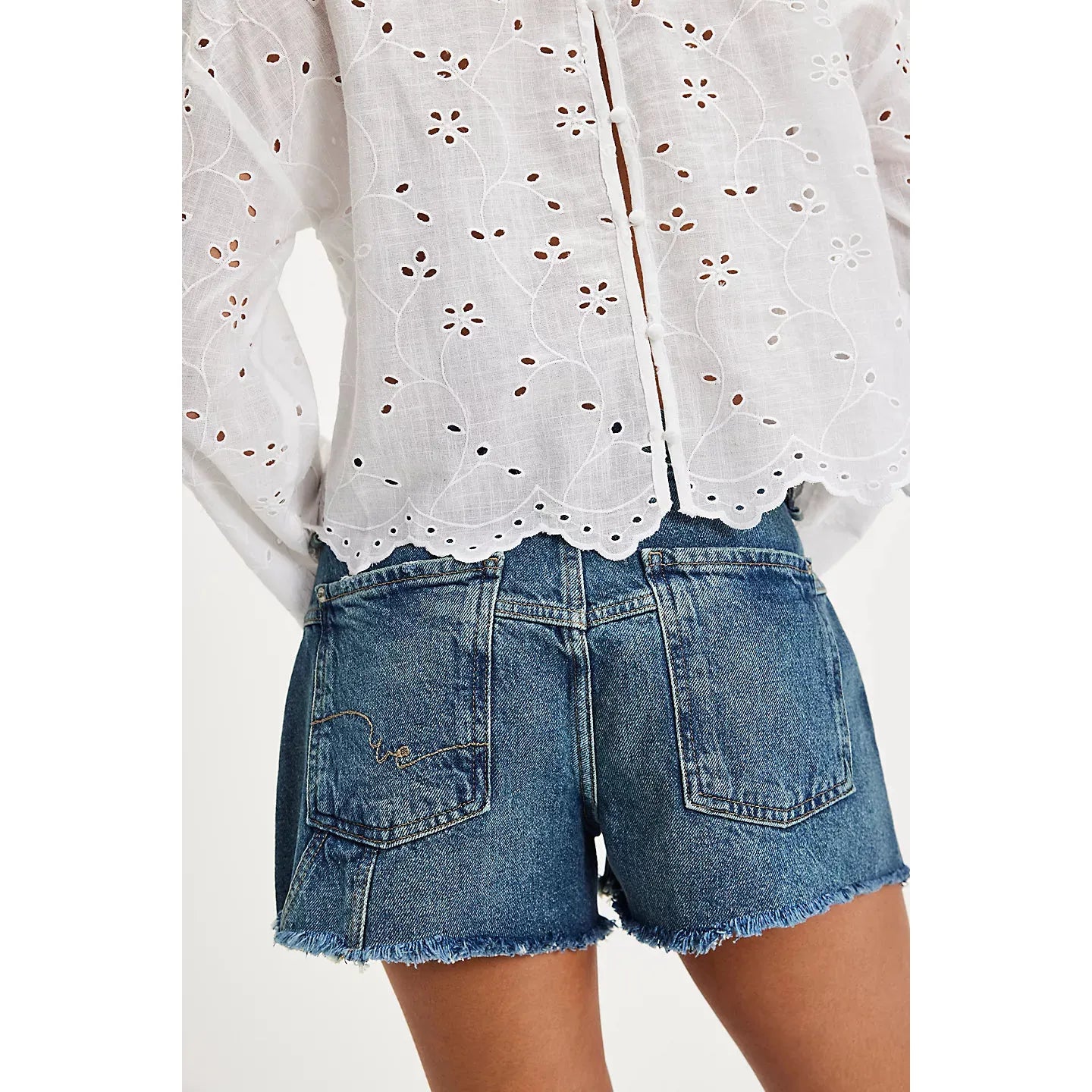 Free People Now or Never Denim Short || Sunsational