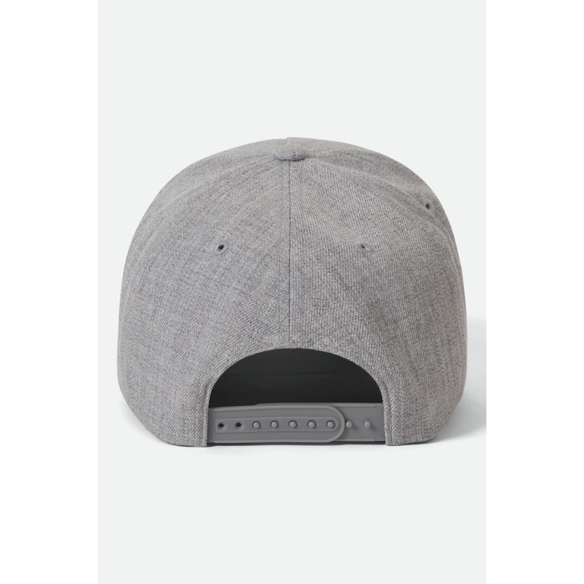 Brixton Crest Snapback || Light Heather Grey