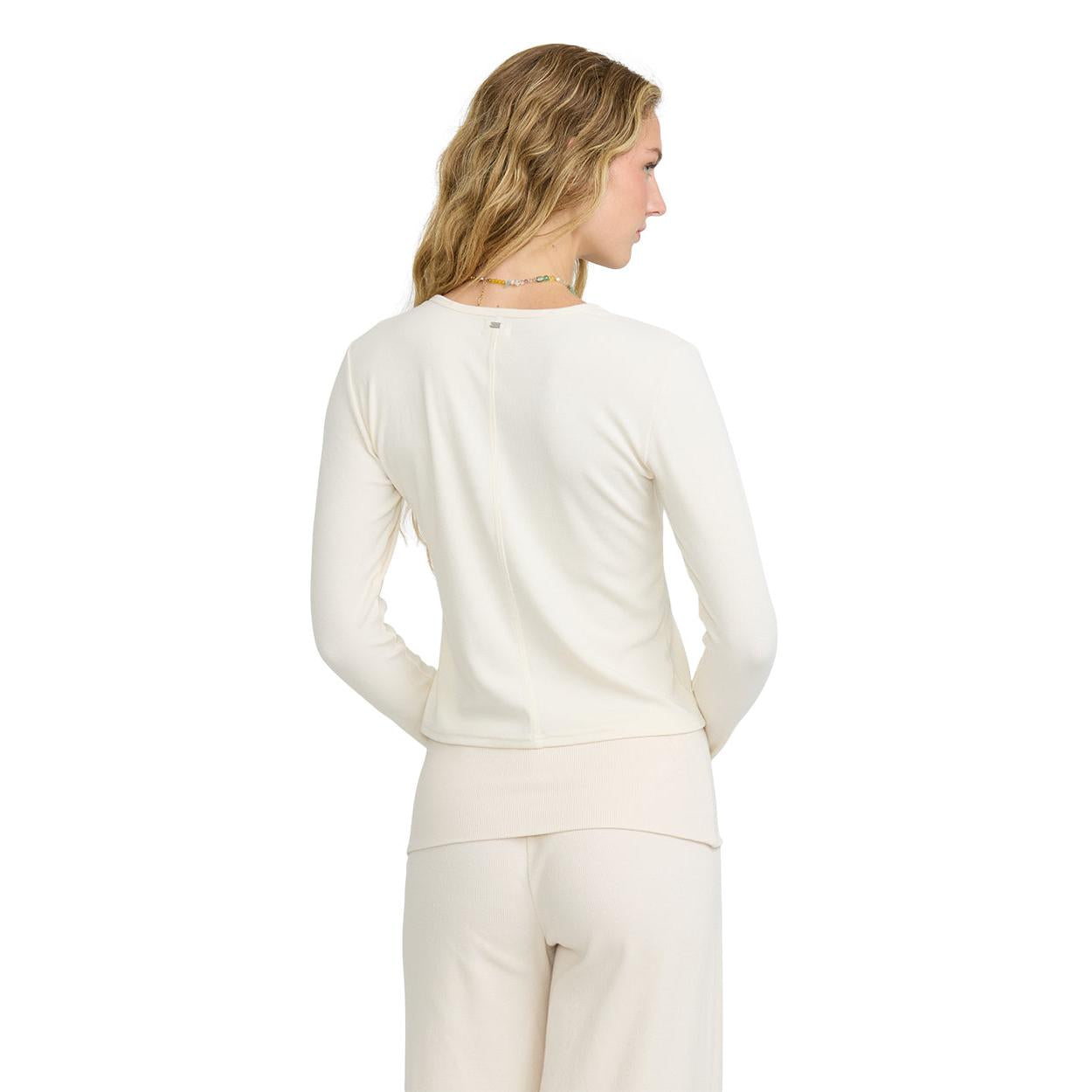 Billabong All I Need Long Sleeve Knit Top || White Cap