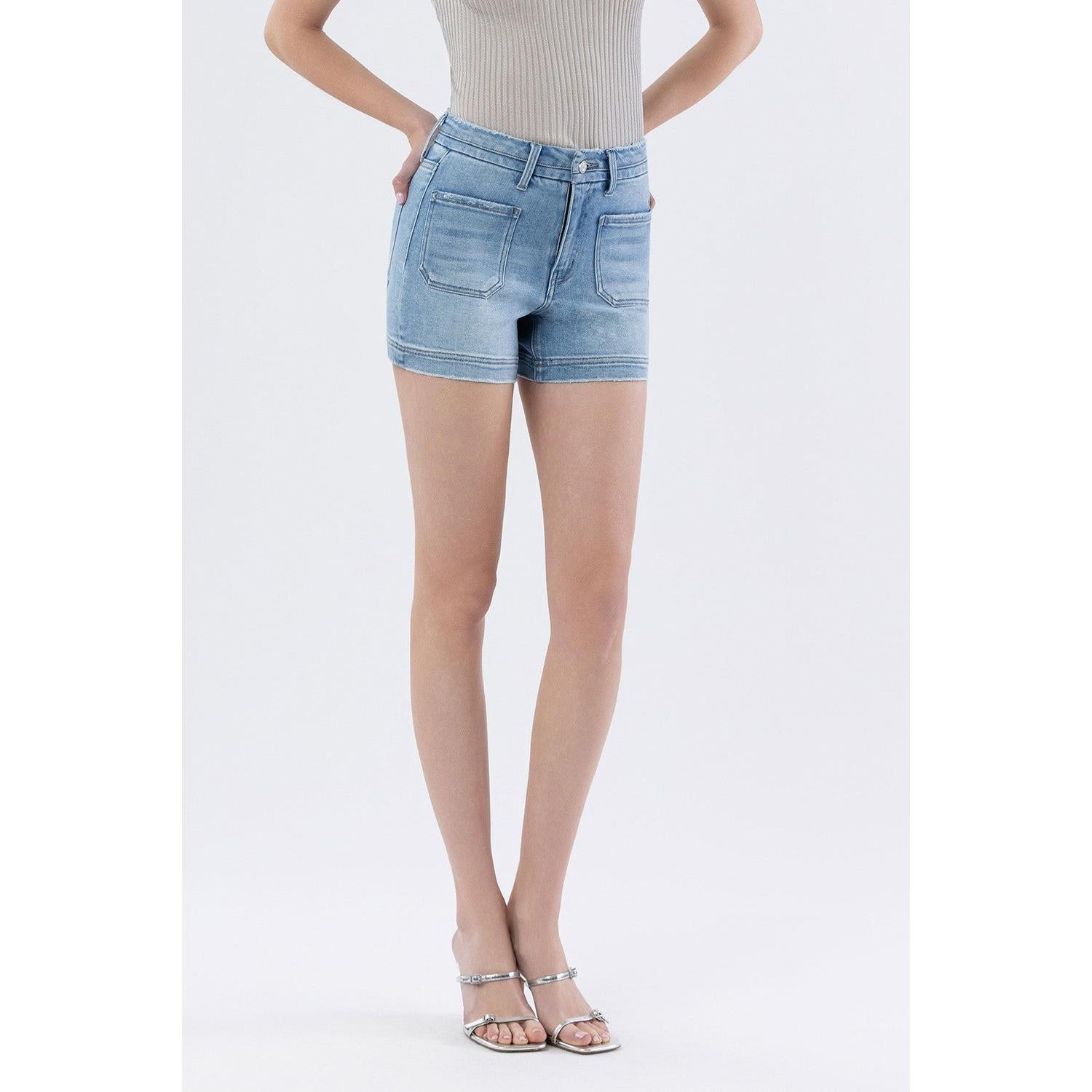 Lovervet High Rise Seamless Patch Pocket Shorts || Dutifully