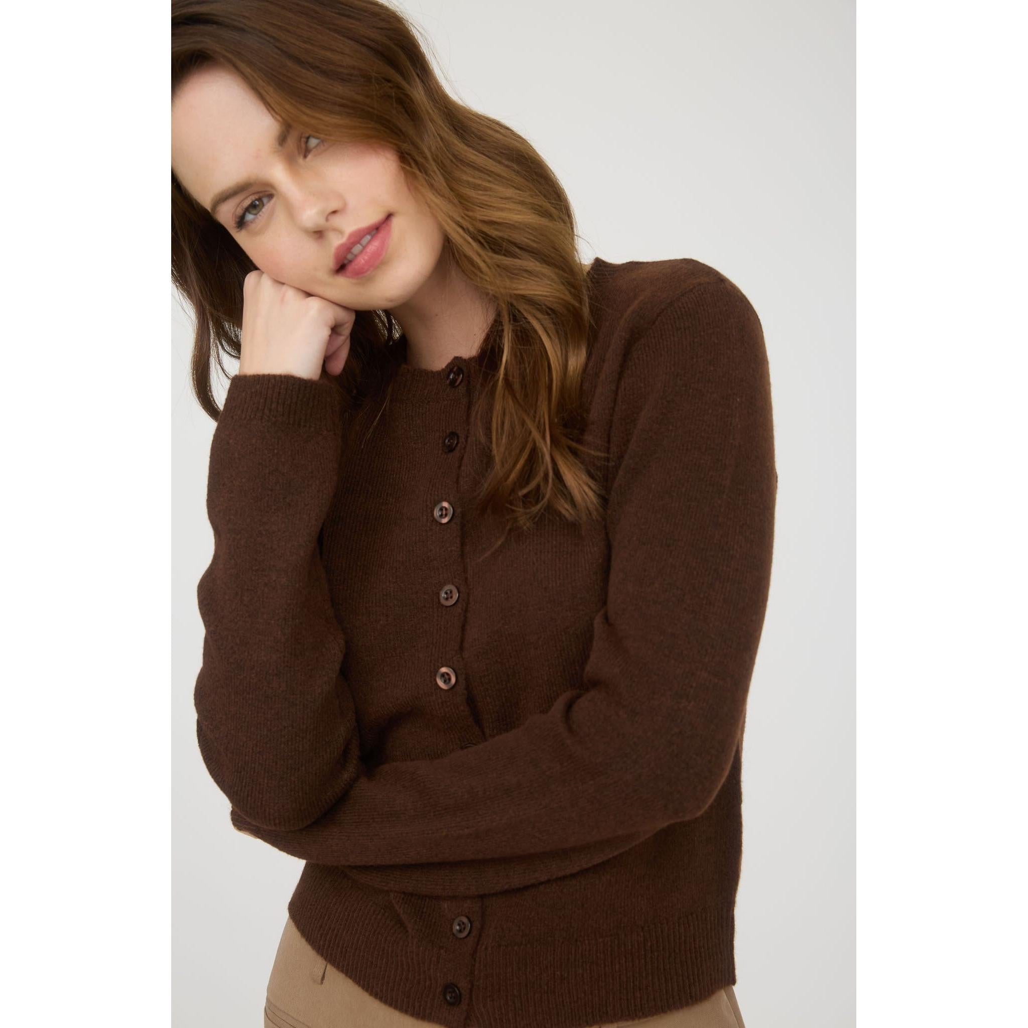 Soft Button Down Long Sleeve Cardigan