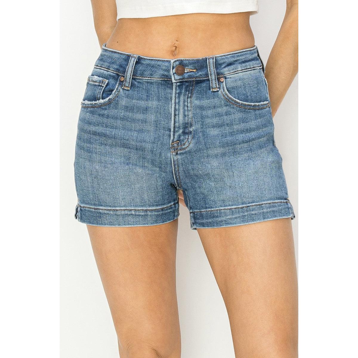 Risen High Rise Side Slit Shorts