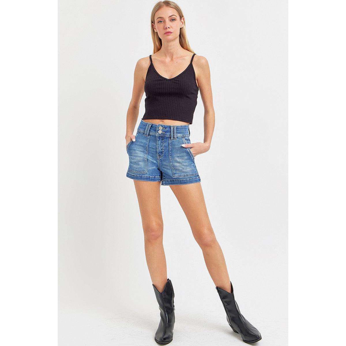 Risen patch pocket shorts