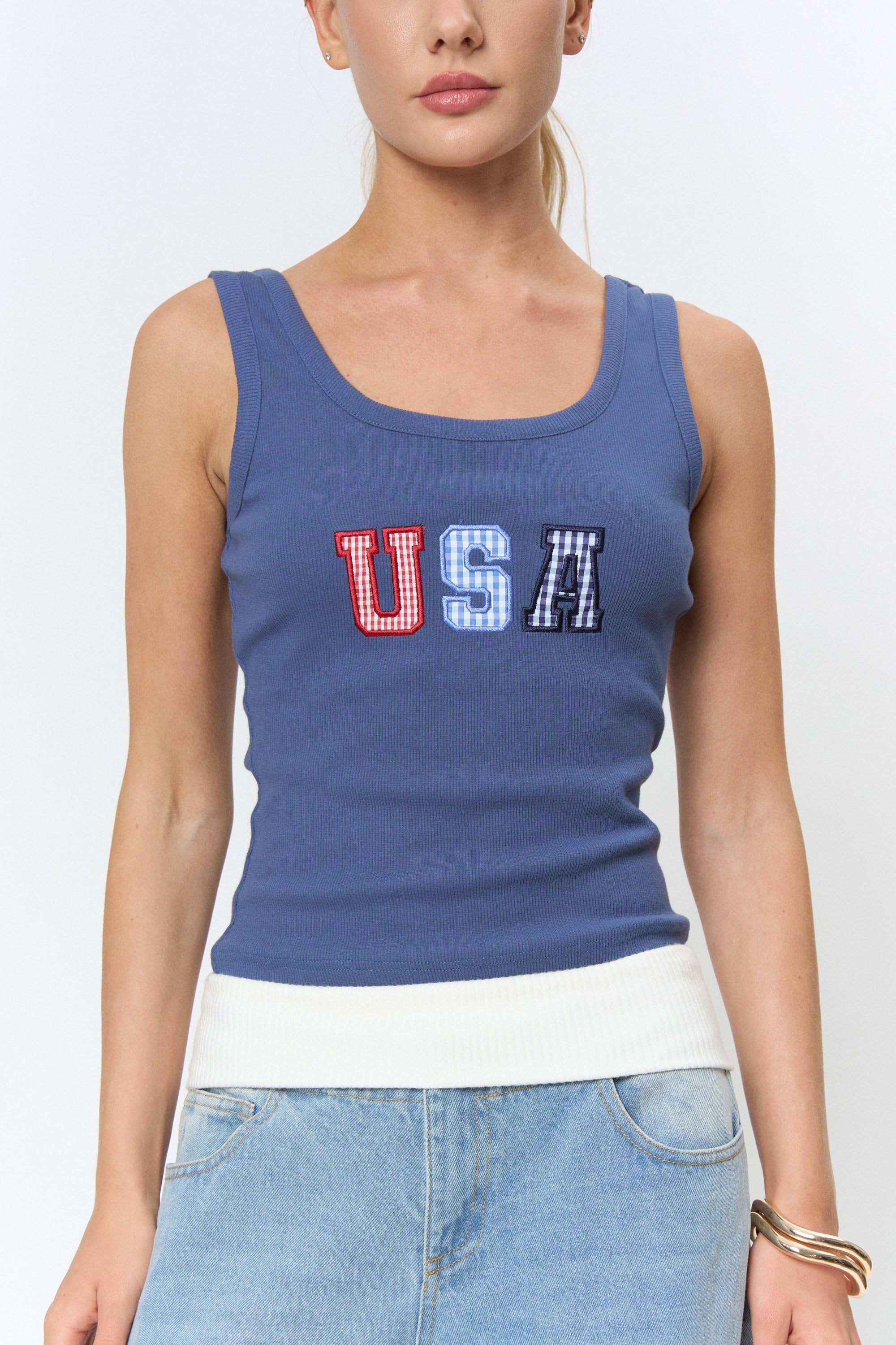 Gingham USA Patch Tank