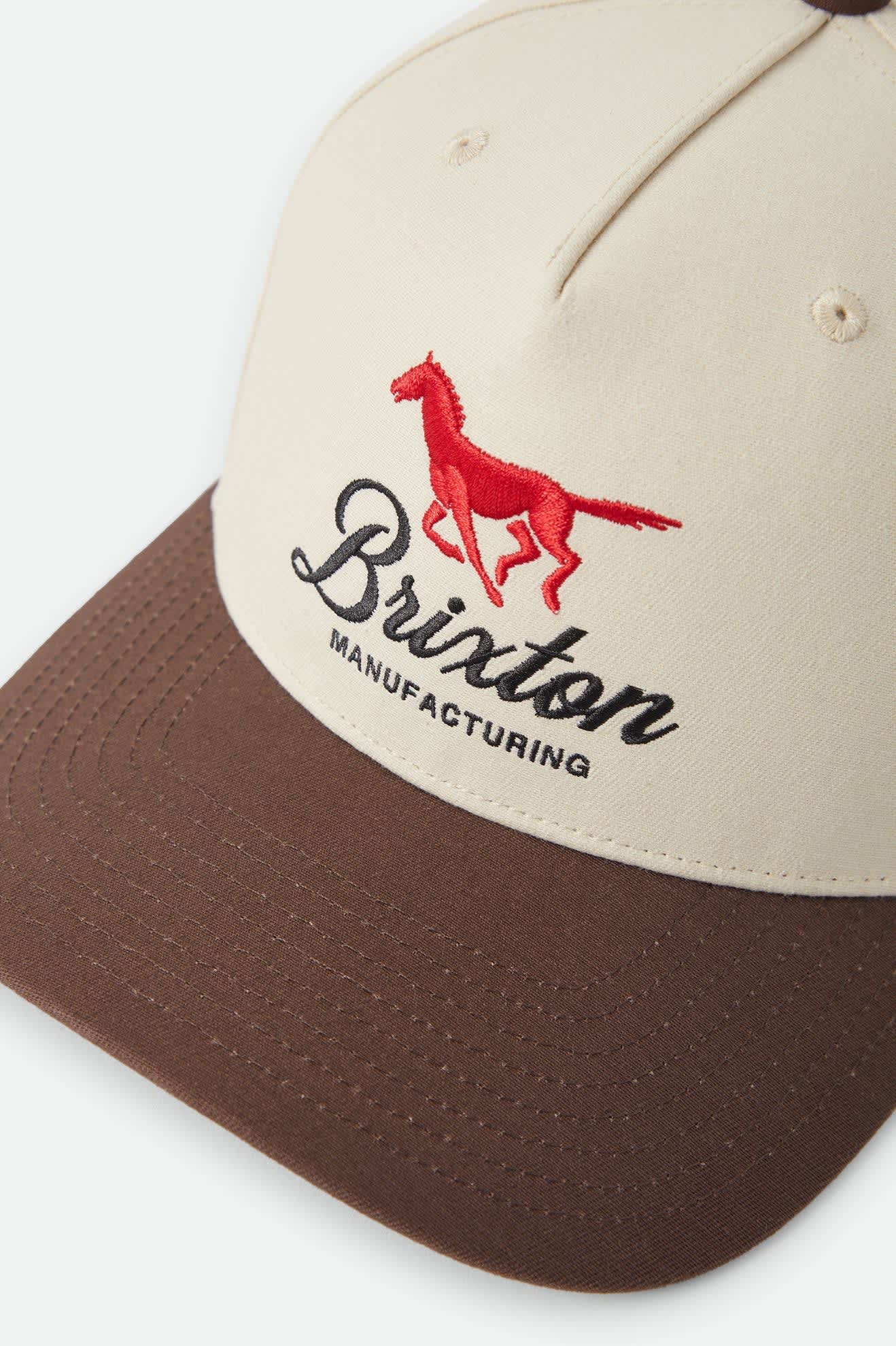 Brixton Leisure Snapback || Khaki/Coco