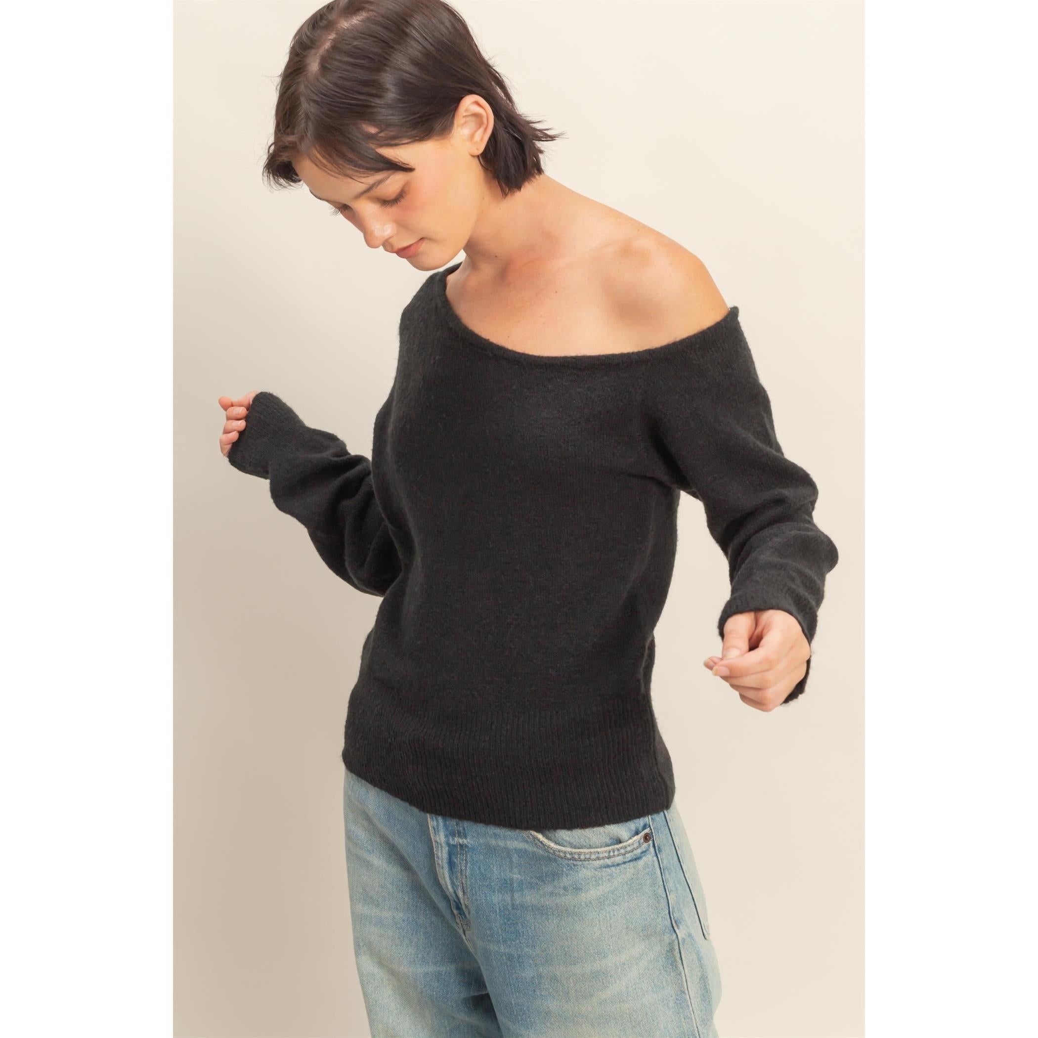 One Shoulder Sweater