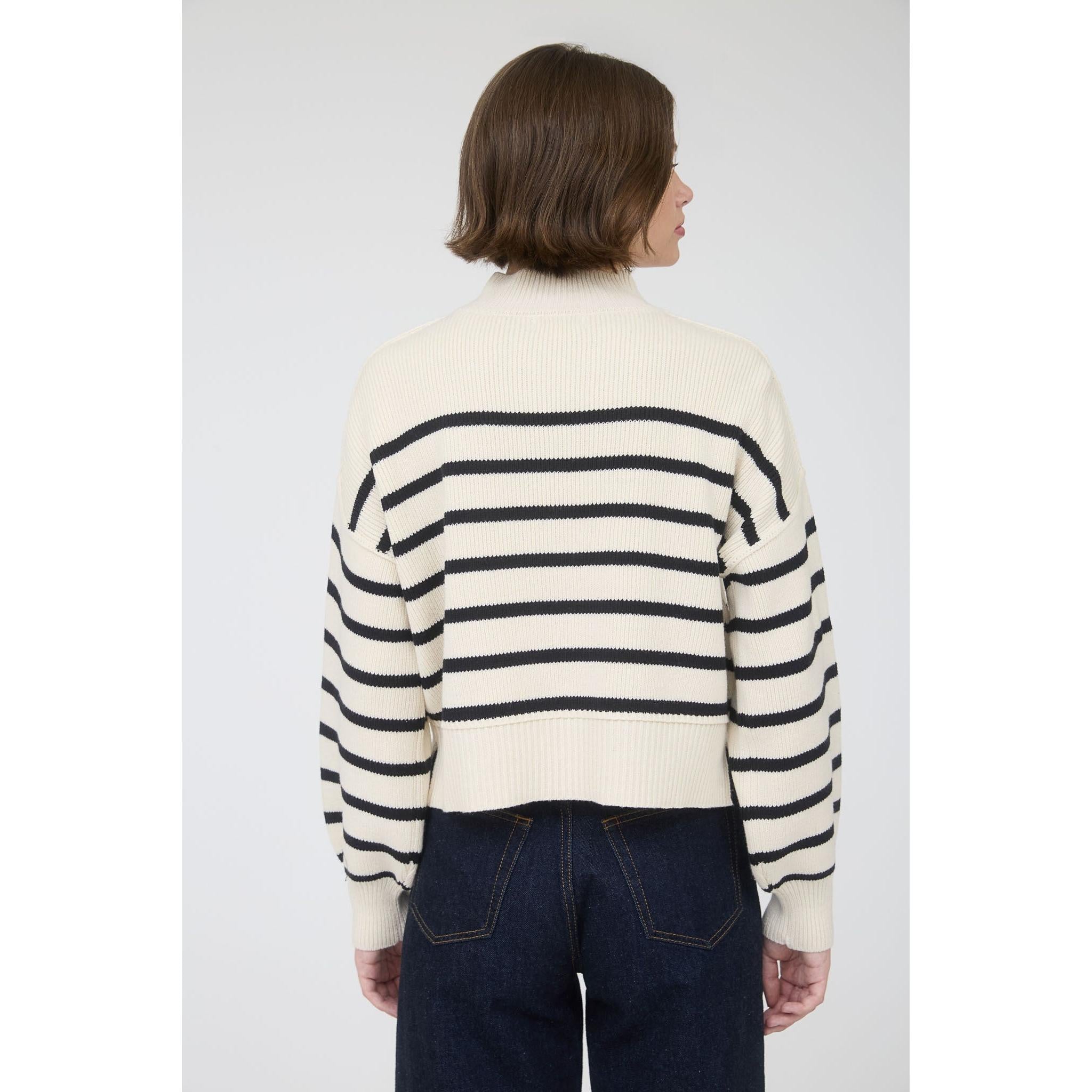 Mock Neck Drop Shoulder Sweater