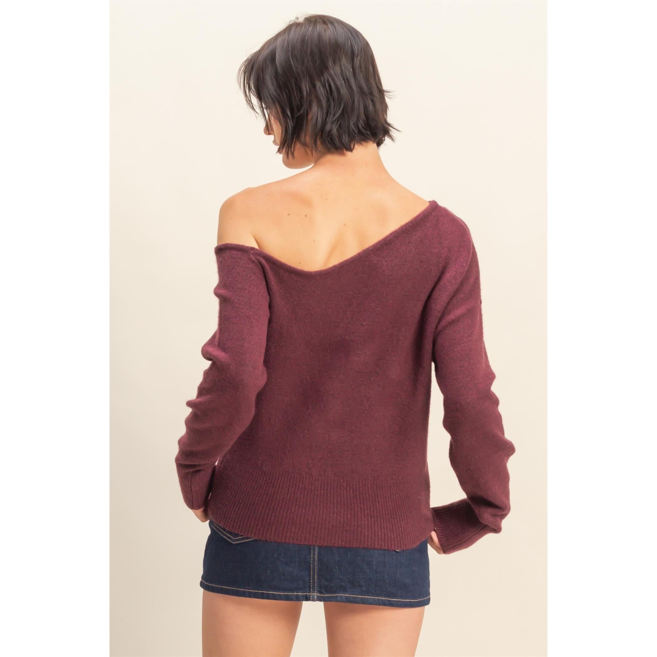 One Shoulder Sweater