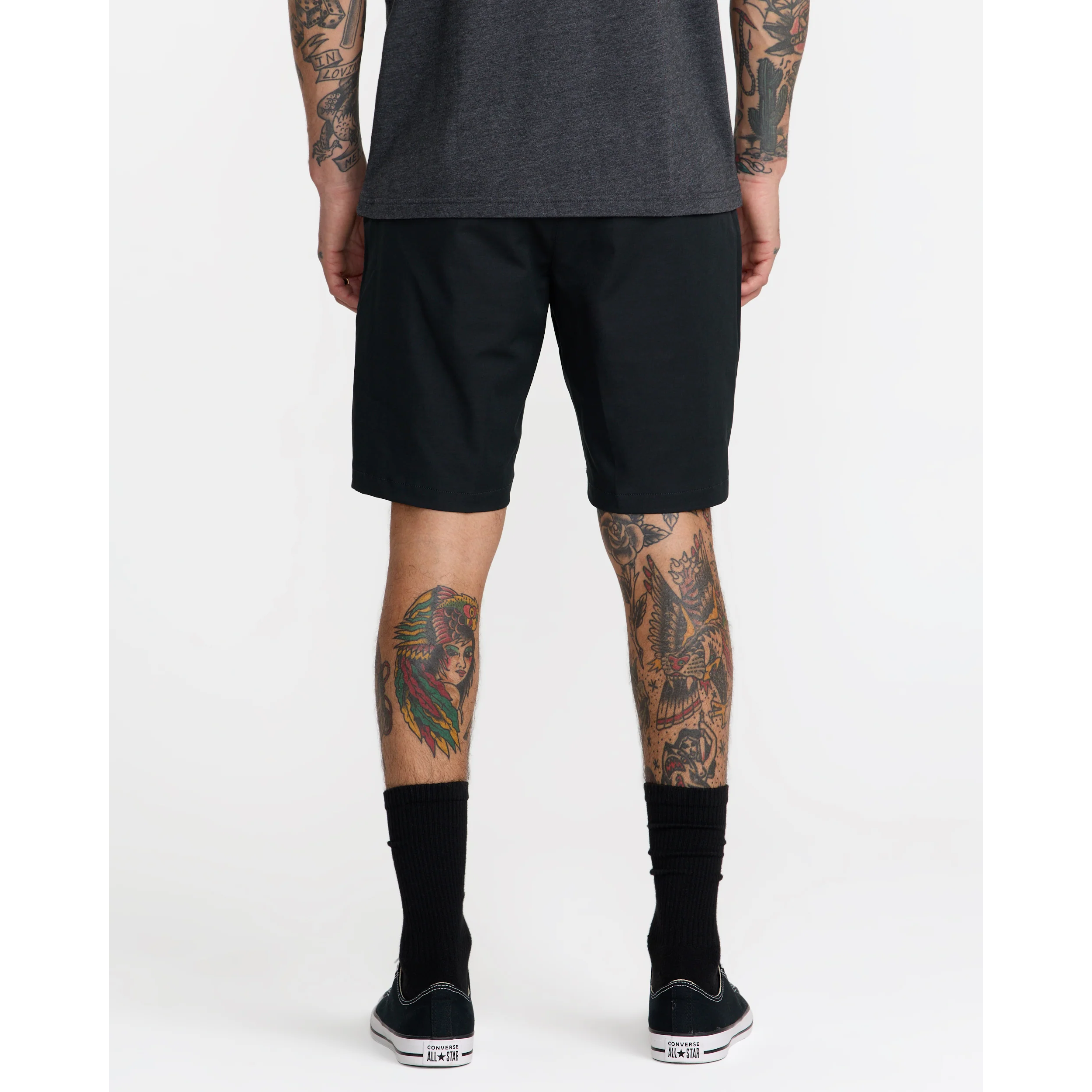 RVCA Back In Hybrid  Shorts || Black