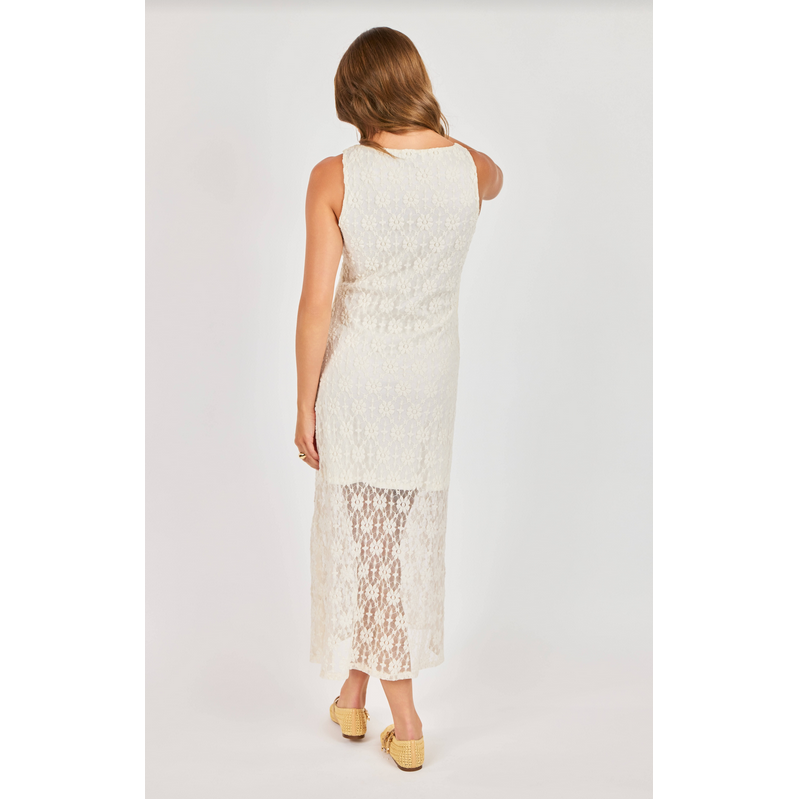 Sadie & Sage Letters Midi Dress || Cream