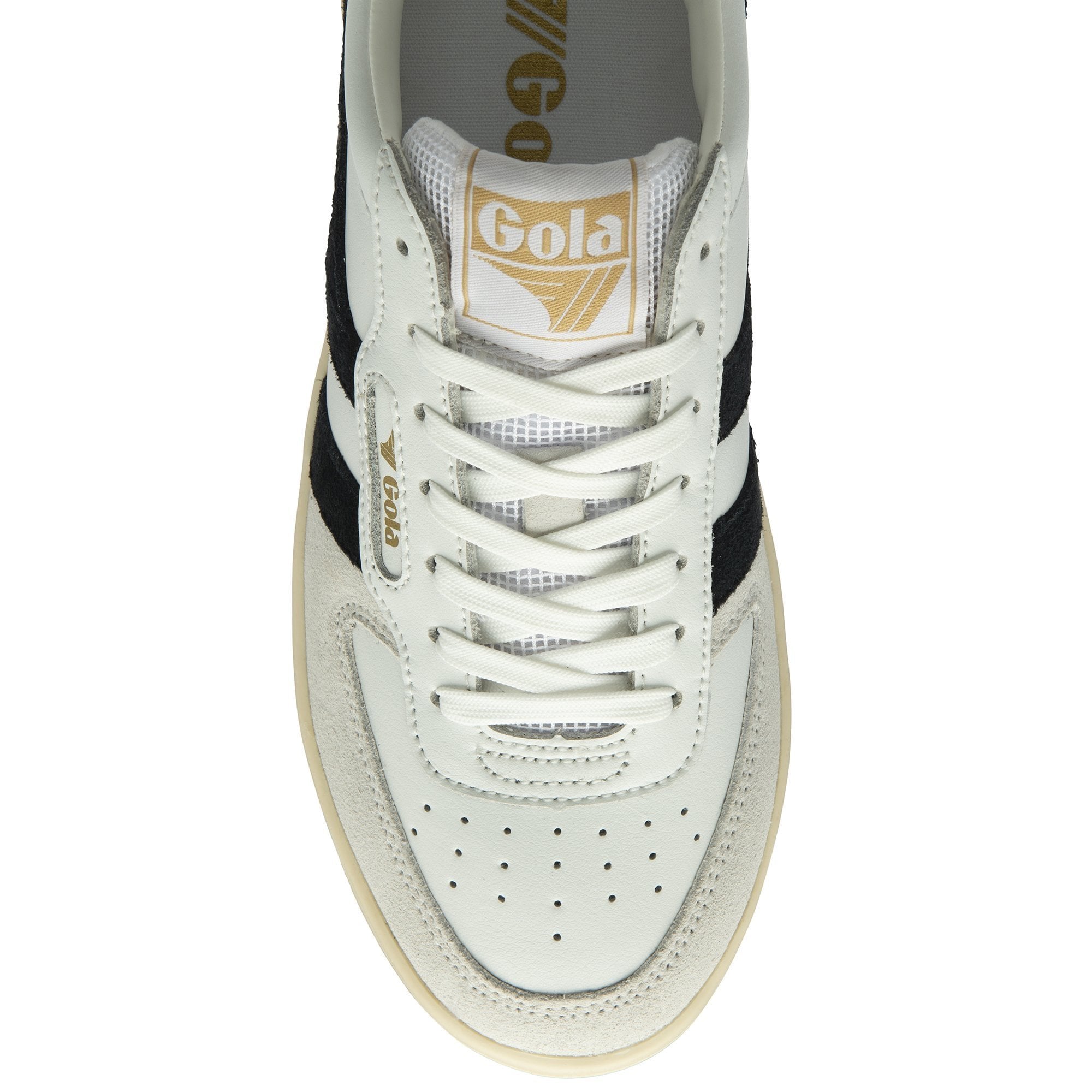 Gola Classics Women's Hawk Sneakers || White/Black/Gold