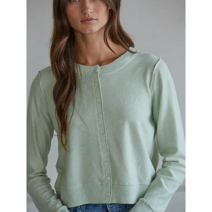 Soft Knit Cardigan || Mint