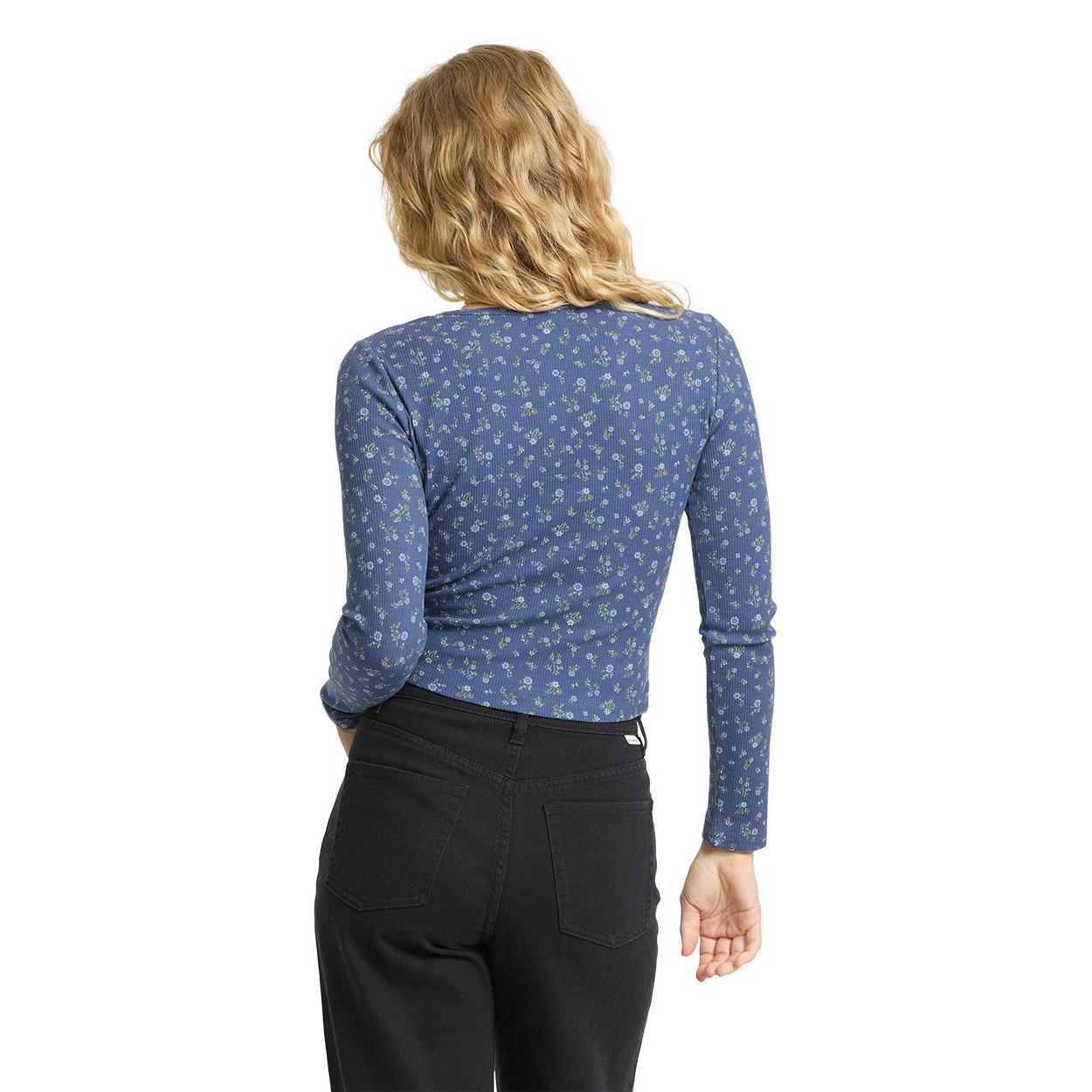 Billabong Jamie Long Sleeve Knit Top || Classic Navy