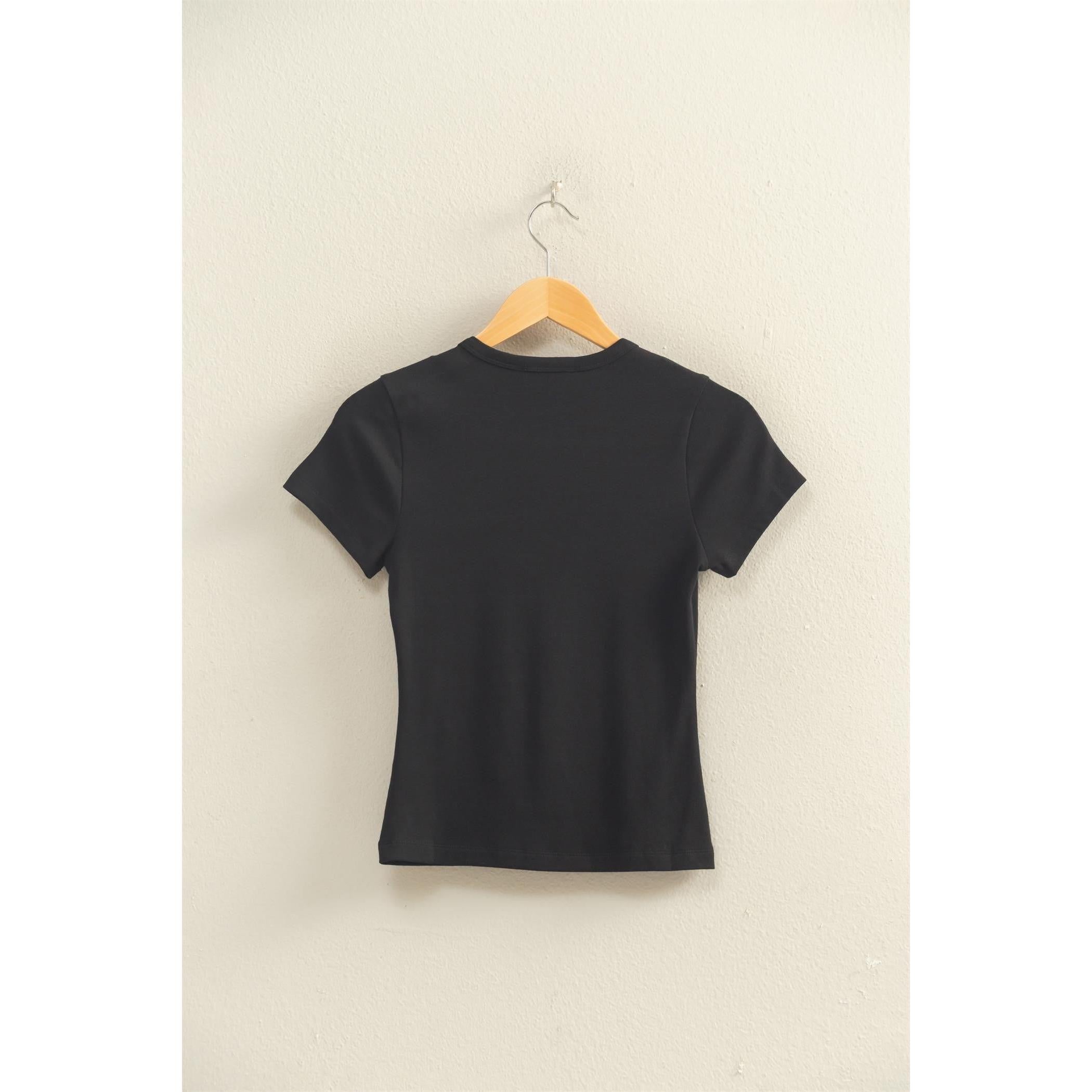 Crewneck Soft Tee || Black