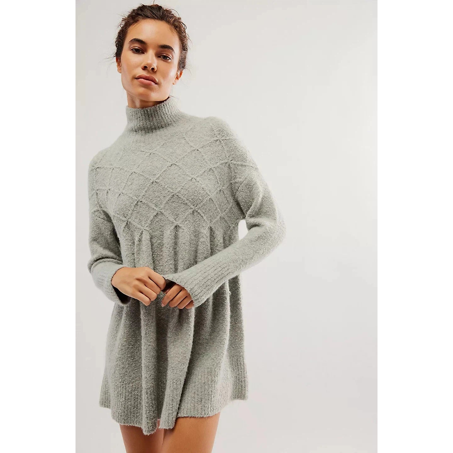 Free People Jaci Sweater Dress || Heather Grey