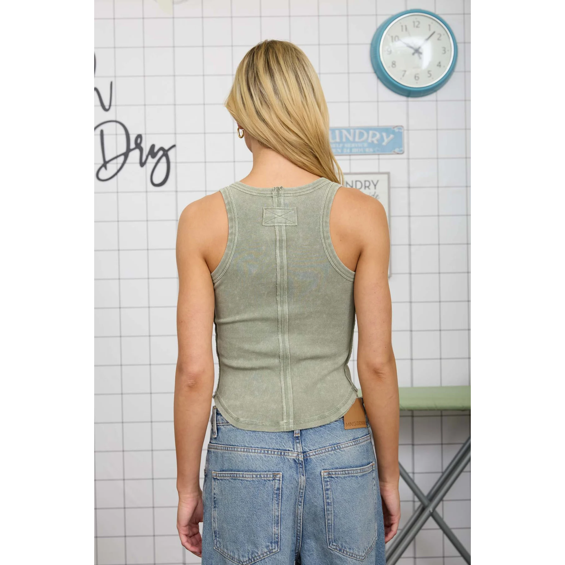 Raw Edge Washed Tank