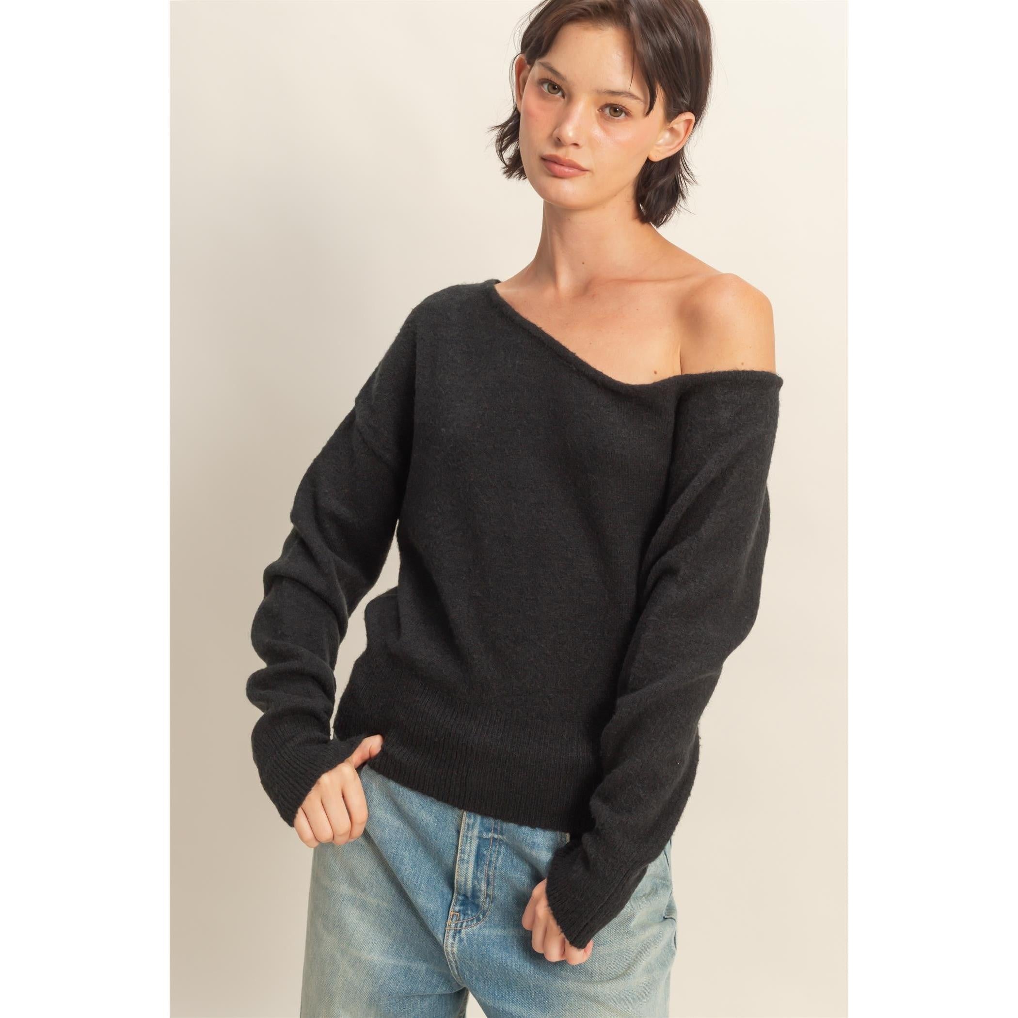 One Shoulder Sweater